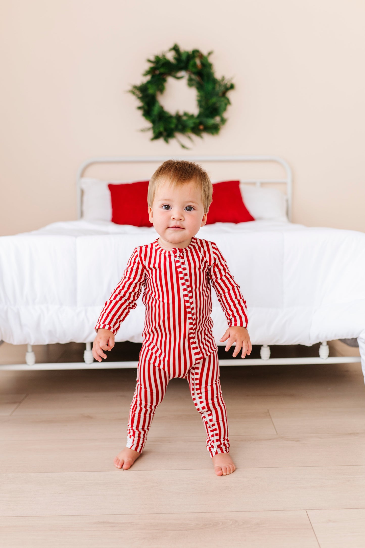 Red Stripes | ZIP ROMPER