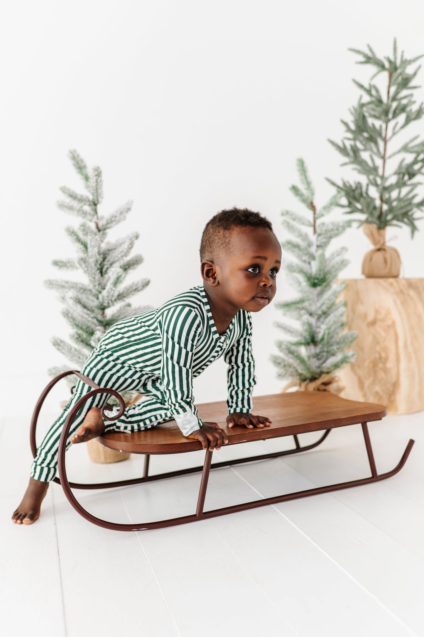 Green Stripes | ZIP ROMPER