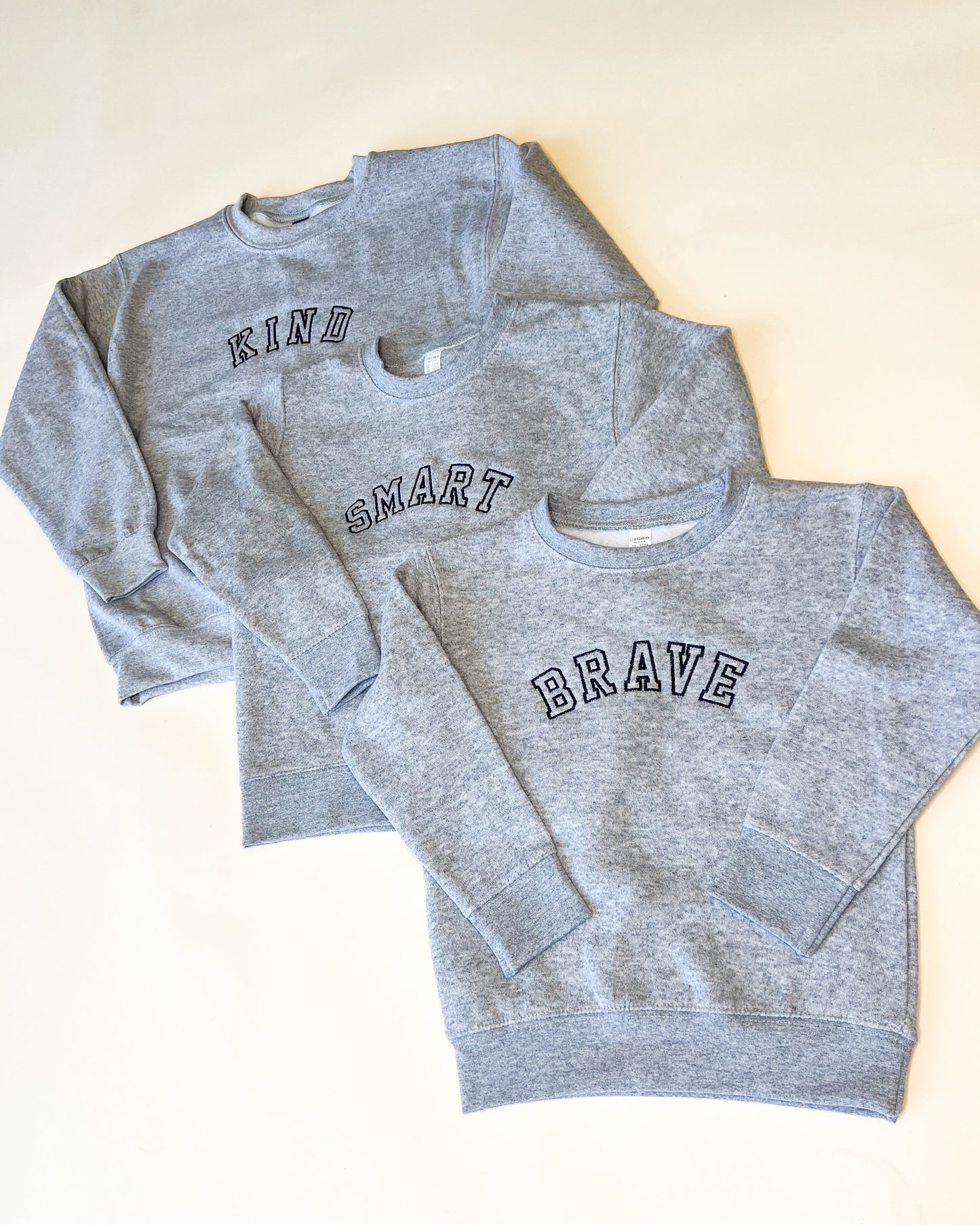 Smart Varsity Embroidered Child Sweatshirt