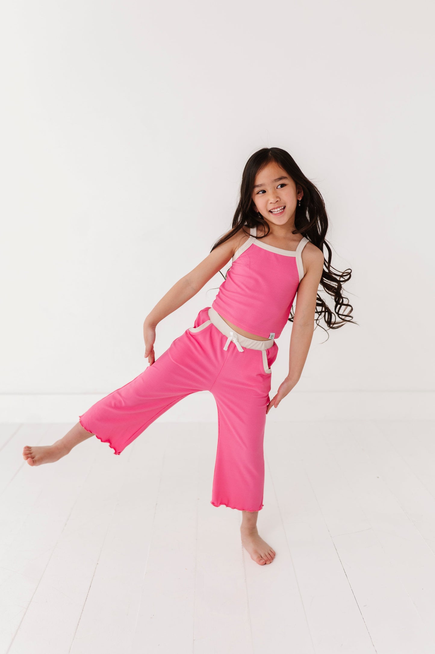 ROSEY | Tank + Wide Leg Pant RIB SET