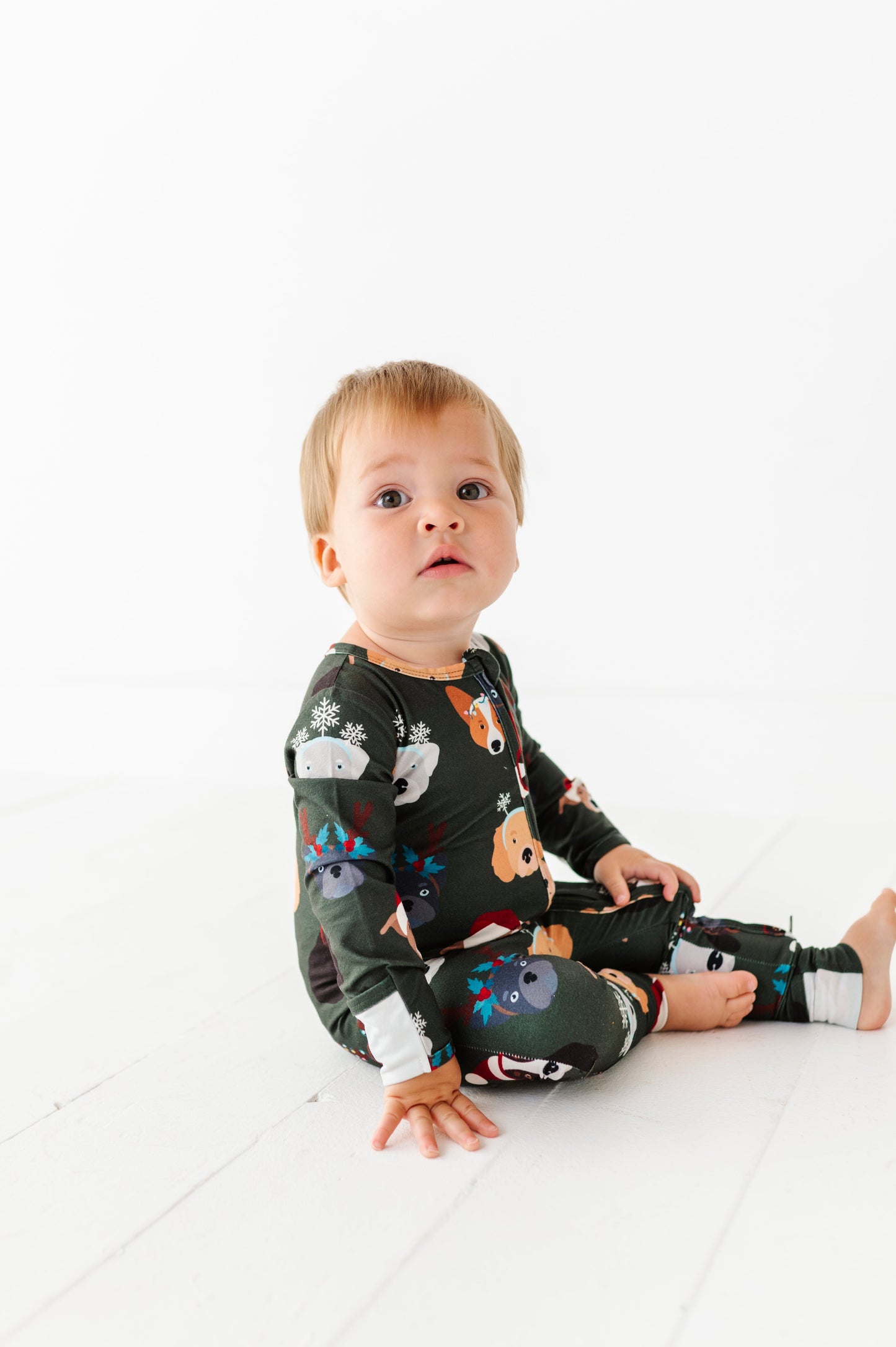 Christmas Doggies | ZIP ROMPER