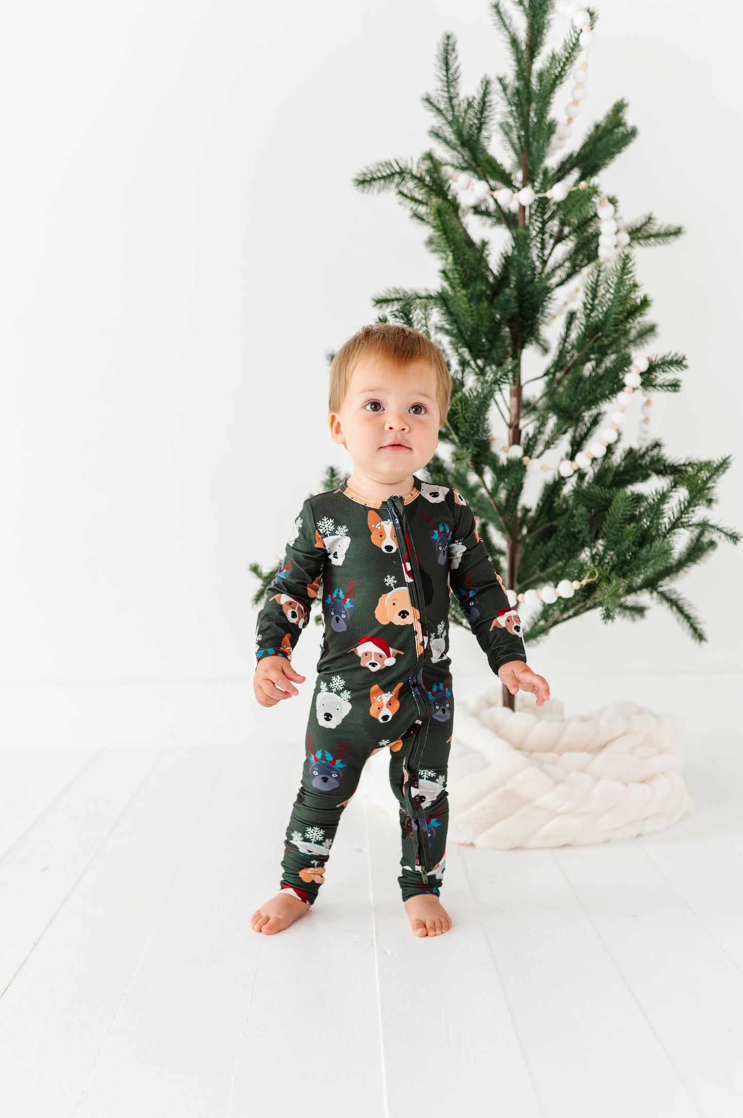 Christmas Doggies | ZIP ROMPER