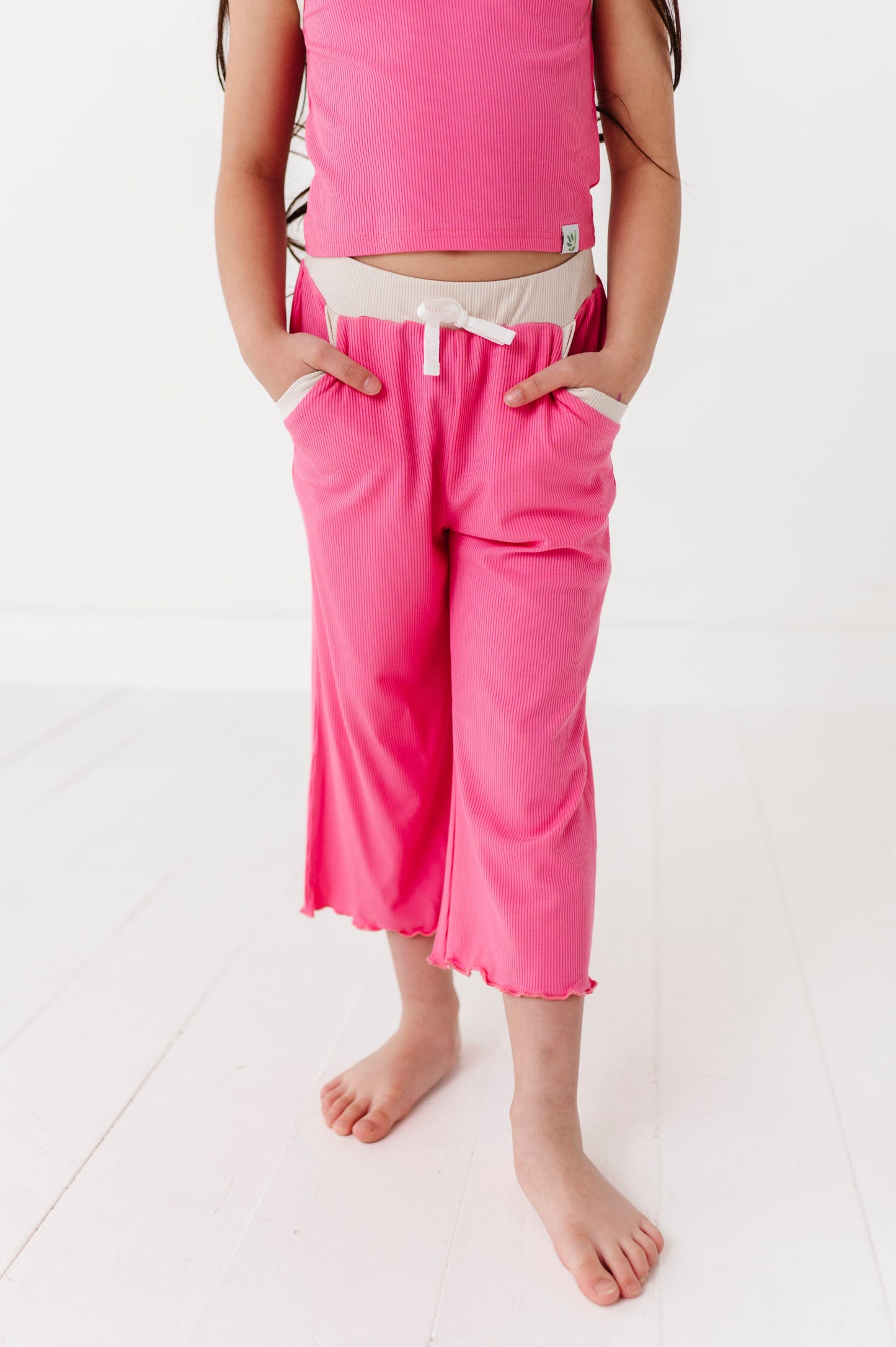 ROSEY | Tank + Wide Leg Pant RIB SET