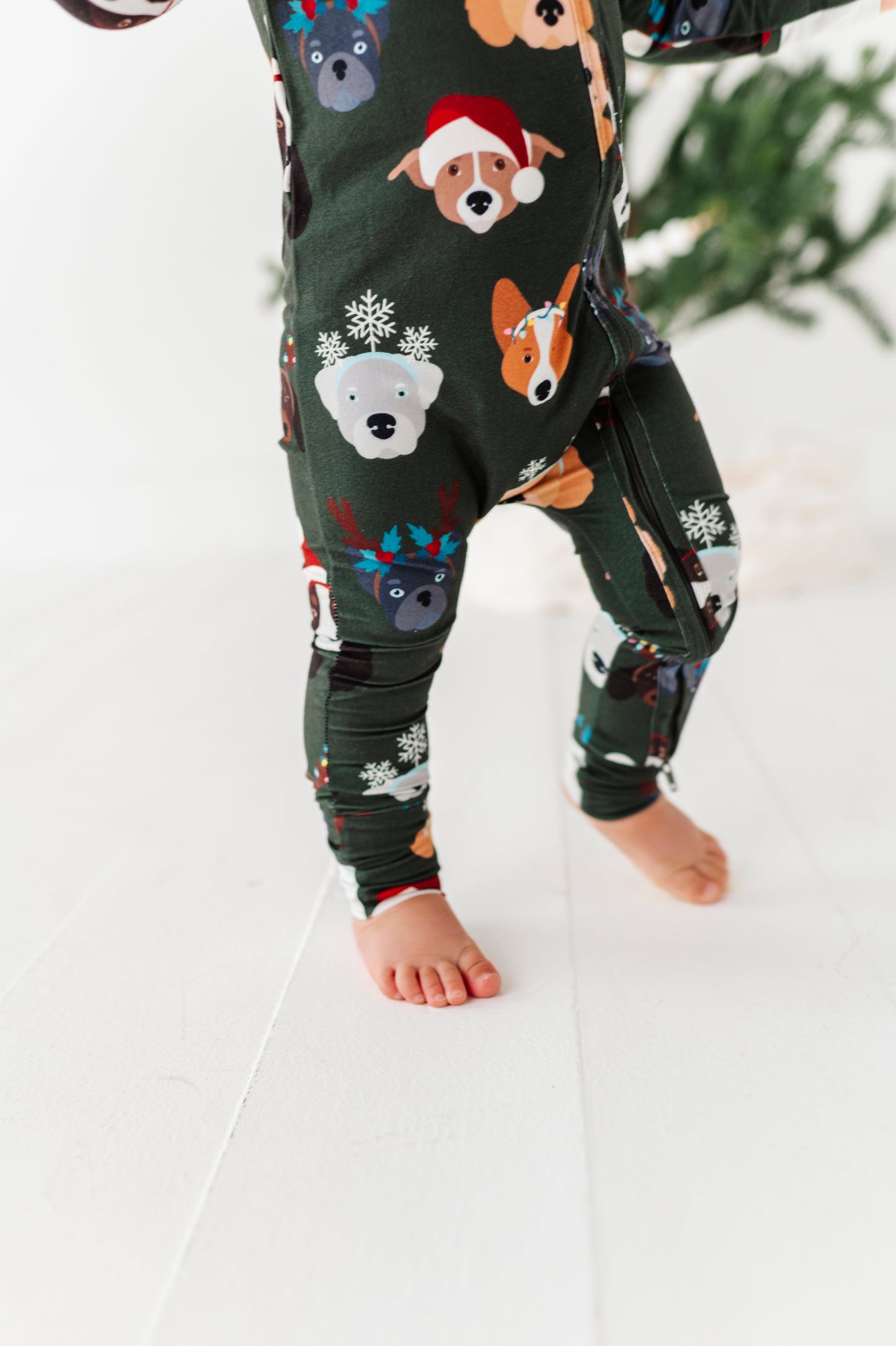 Christmas Doggies | ZIP ROMPER
