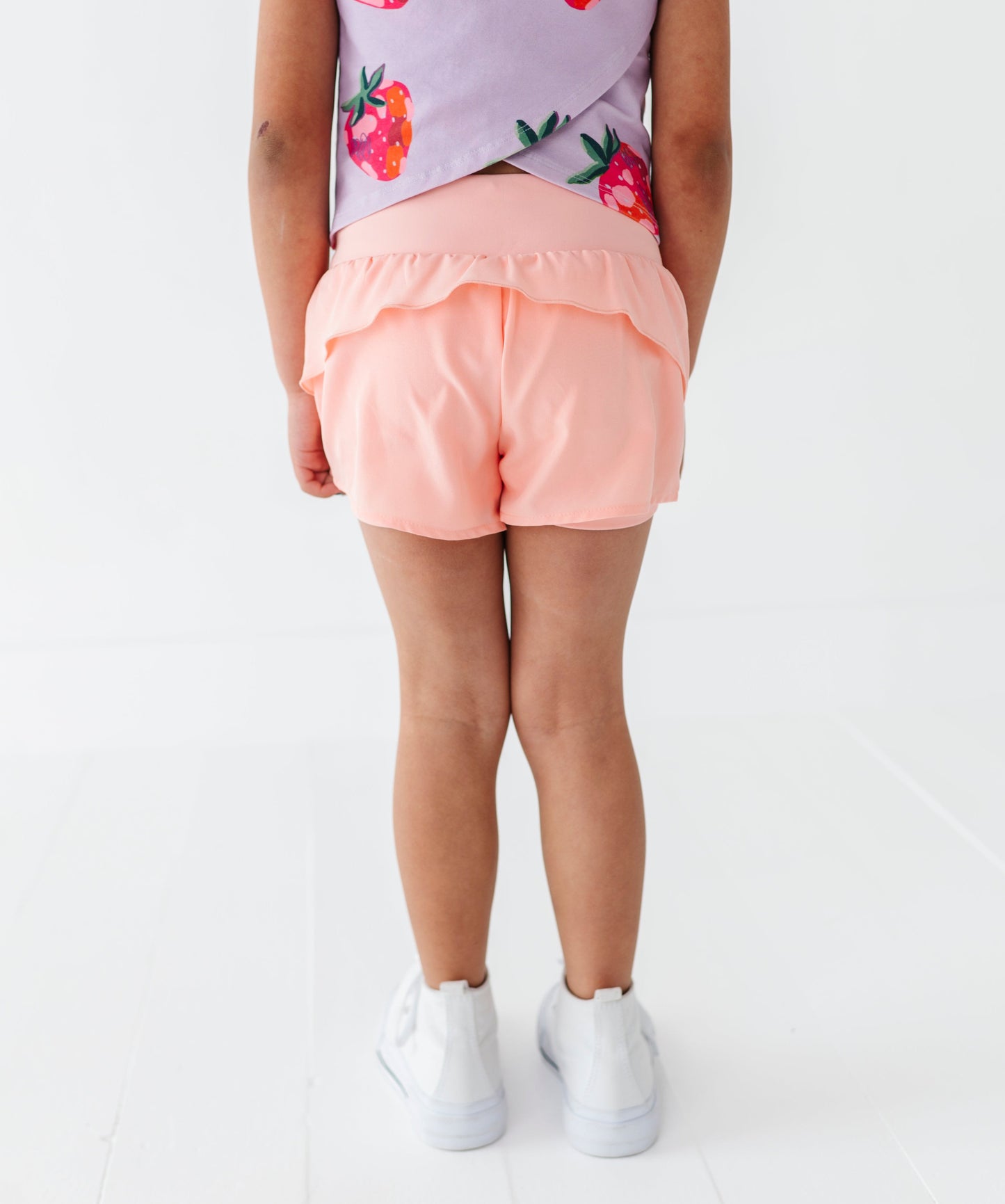 Peachy Pearl | Ruffle Bum Runner Shorts