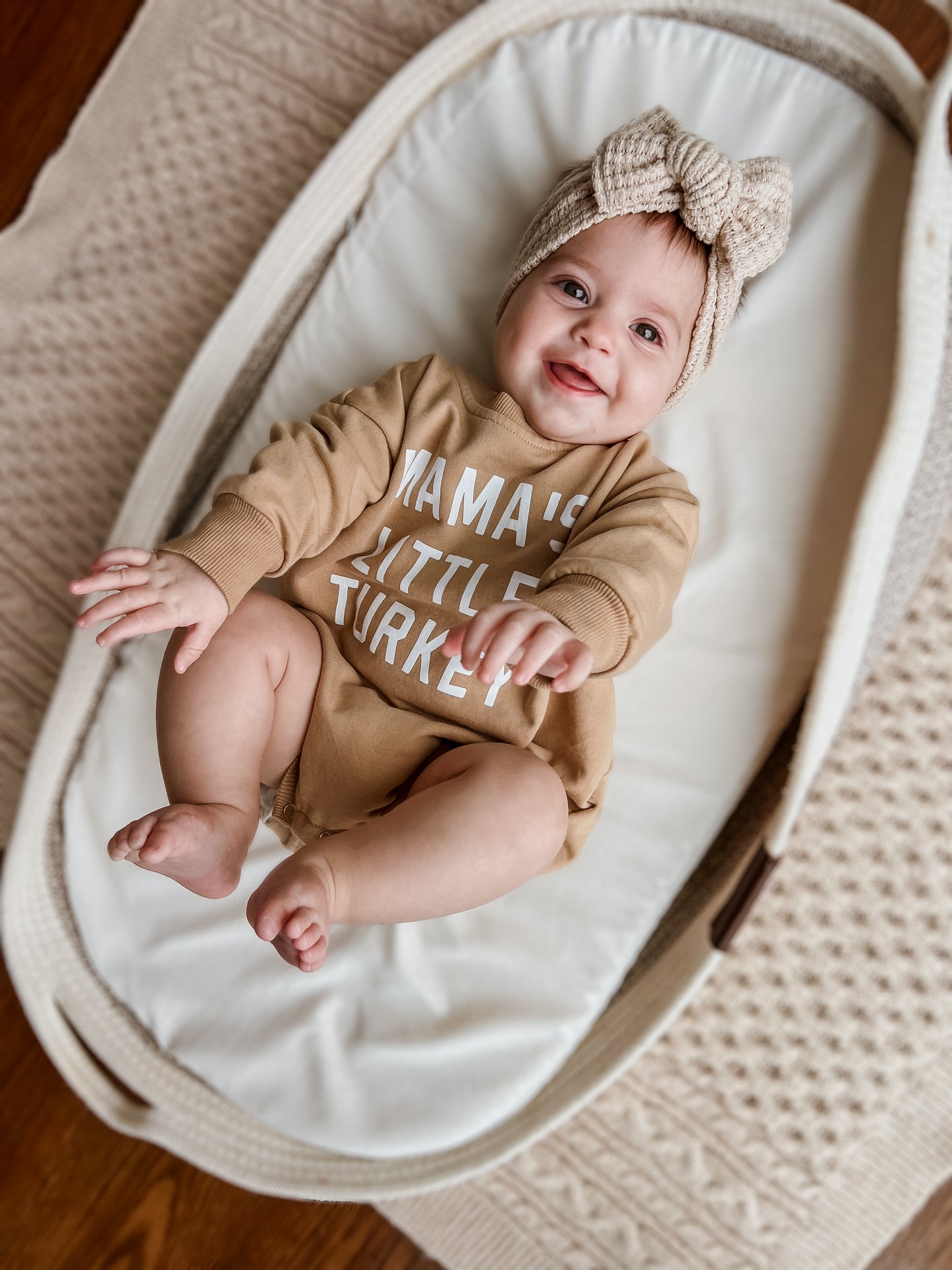 Mamas kleiner Truthahn-Sweatshirt-Strampler - weitere Farben