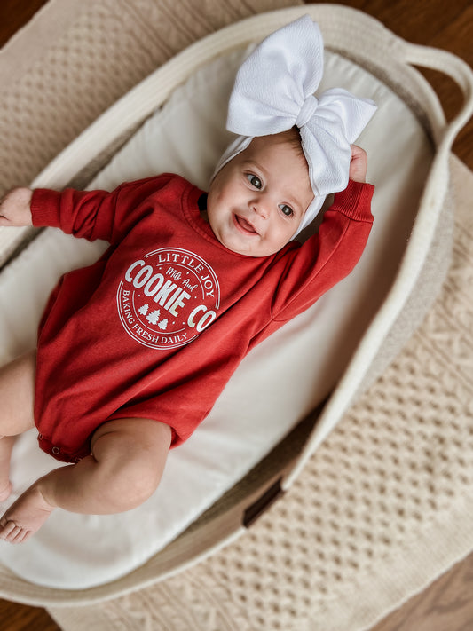 Little Joy Cookie Co. Weihnachts-Sweatshirt-Strampler