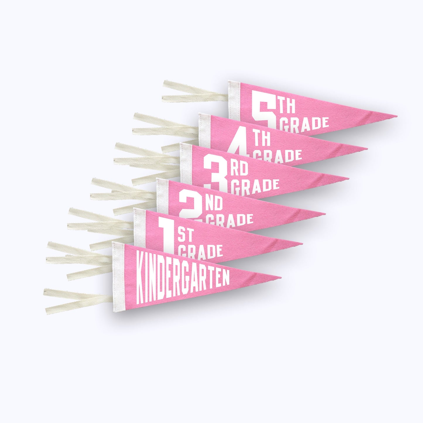 School Grade Pennant PINK