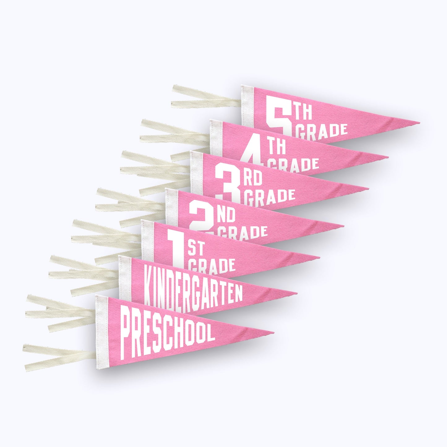 School Grade Pennant PINK
