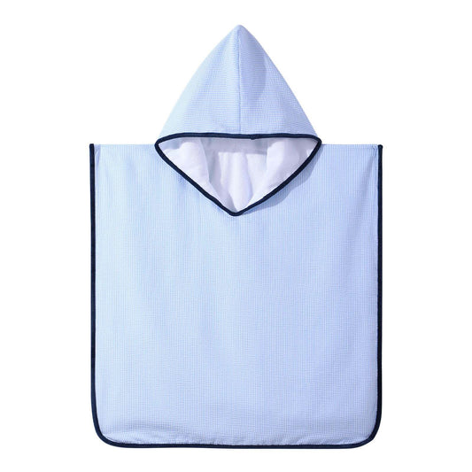 Custom Embroidered Seersucker Beach Towel Poncho - more colors