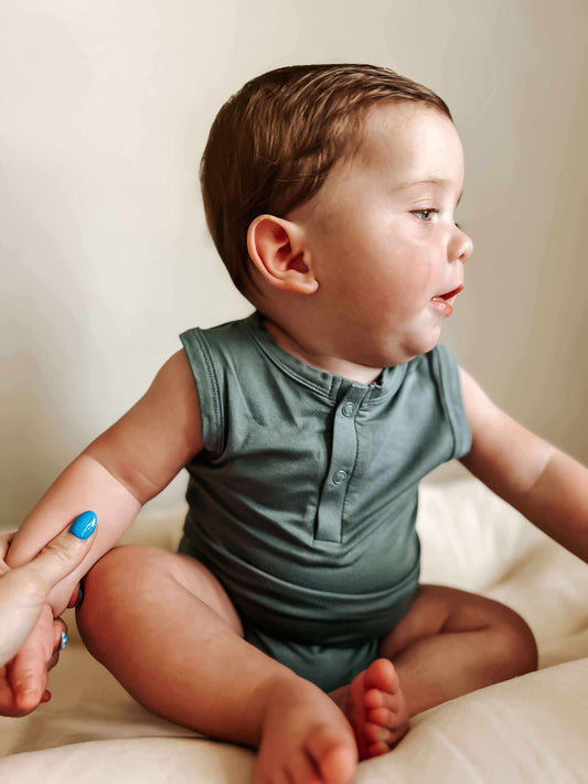 Bamboo Henley Romper