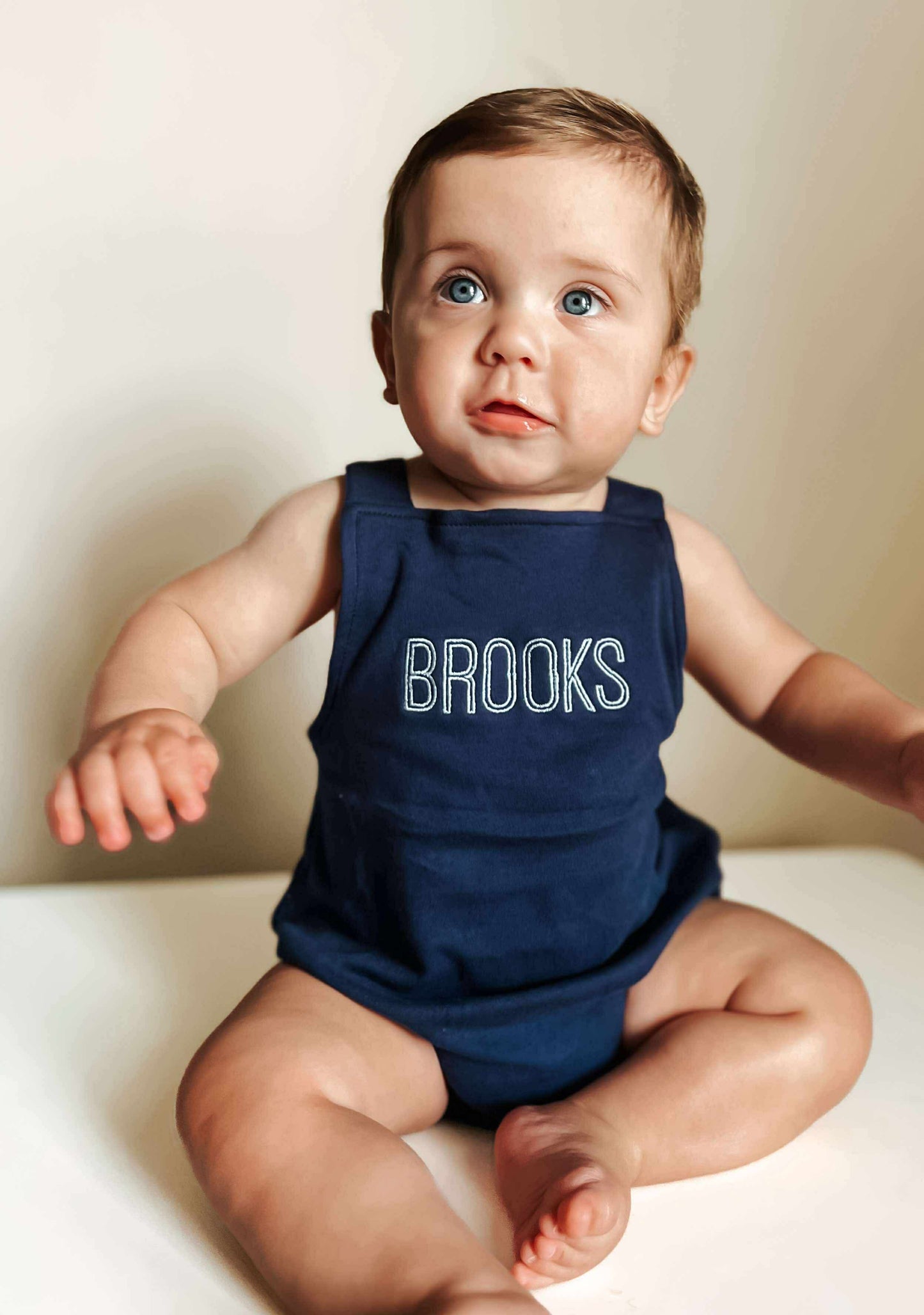 Custom Embroidered Overall Bubble Romper - more colors