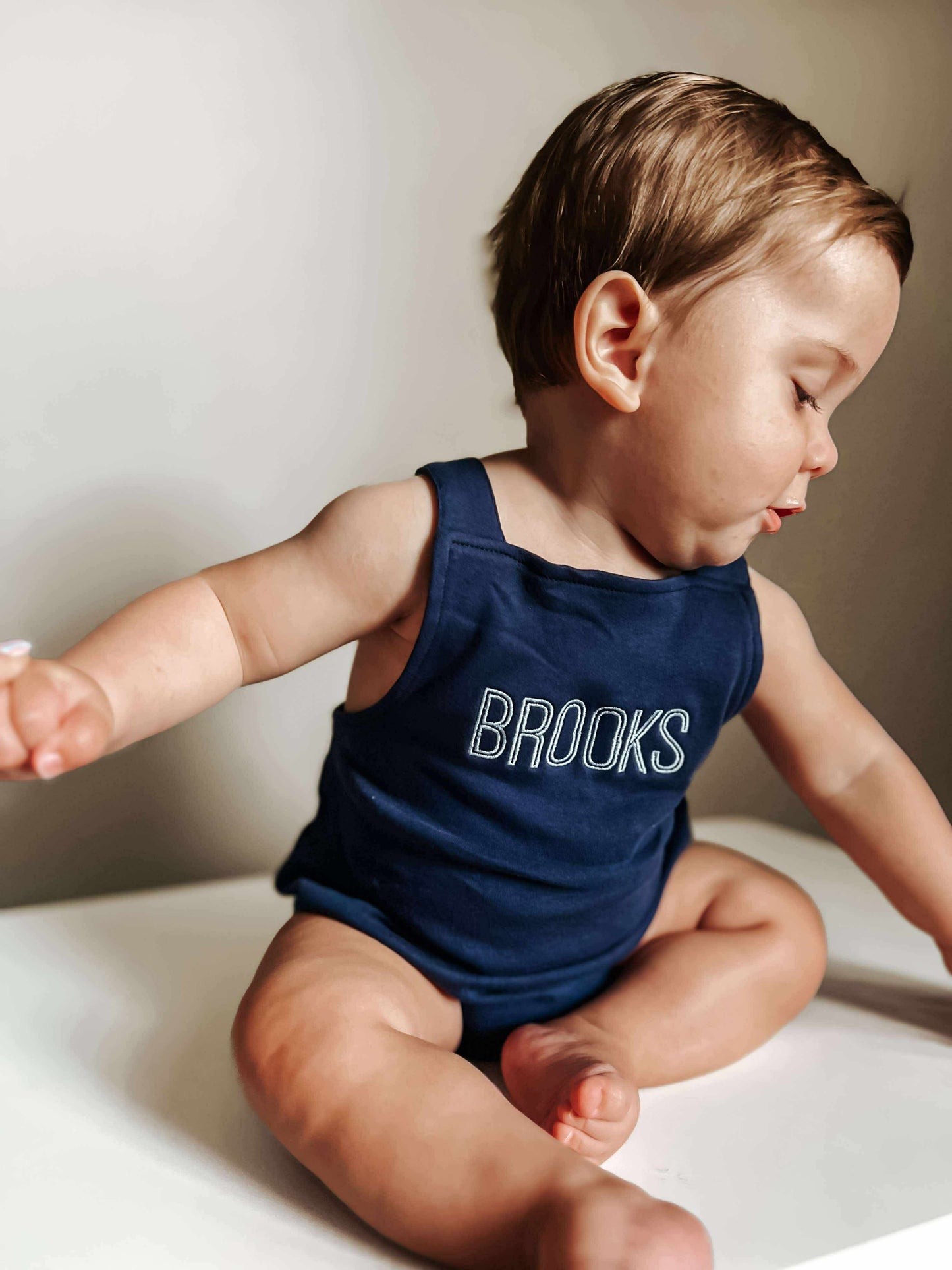Custom Embroidered Overall Bubble Romper - more colors