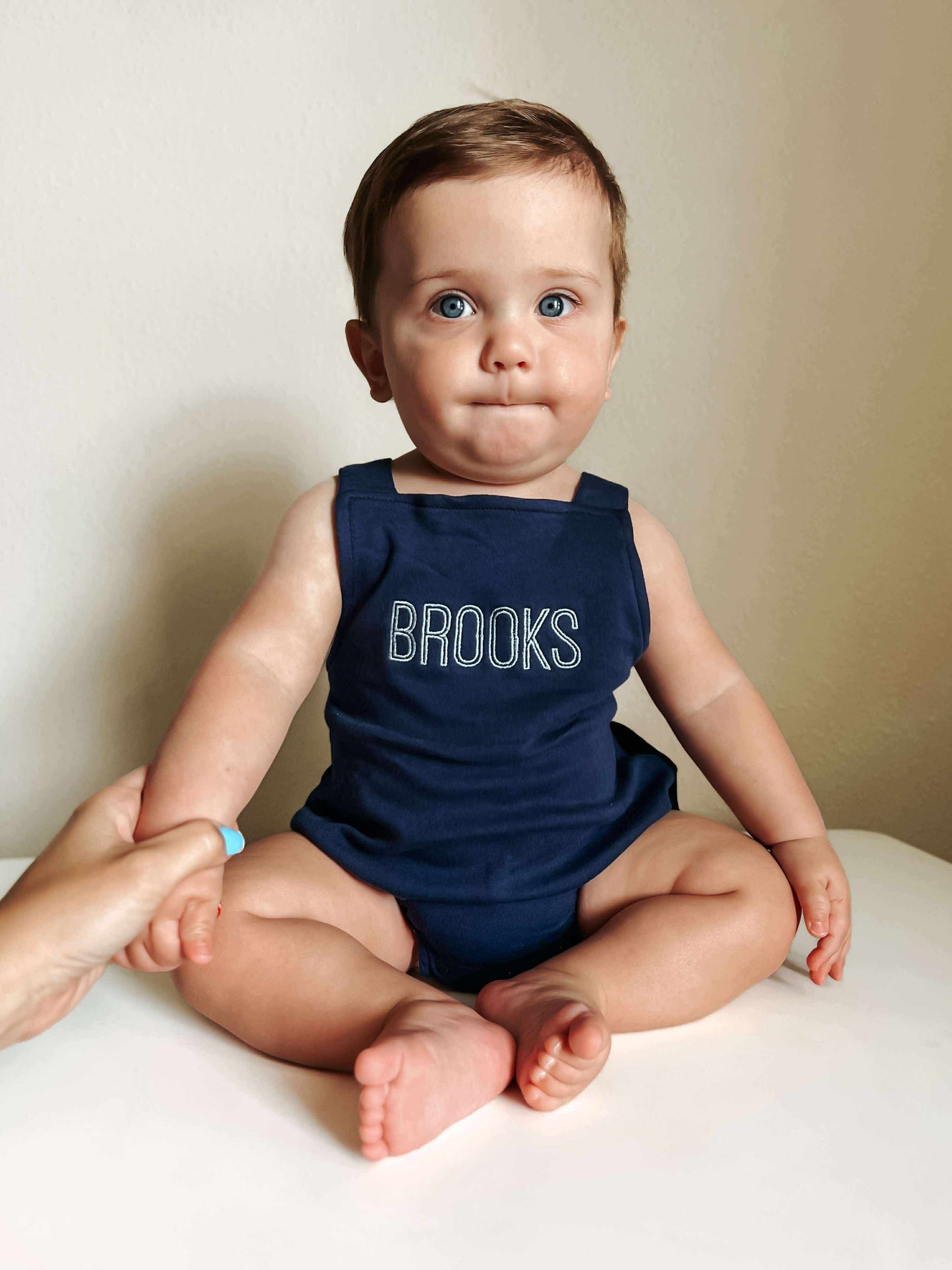 Custom Embroidered Overall Bubble Romper - more colors