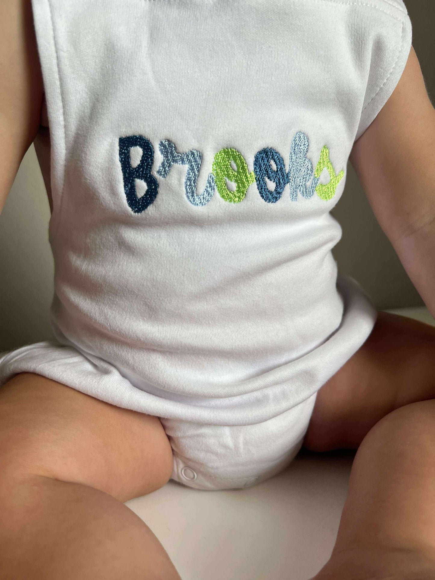 Custom Embroidered Overall Bubble Romper - more colors