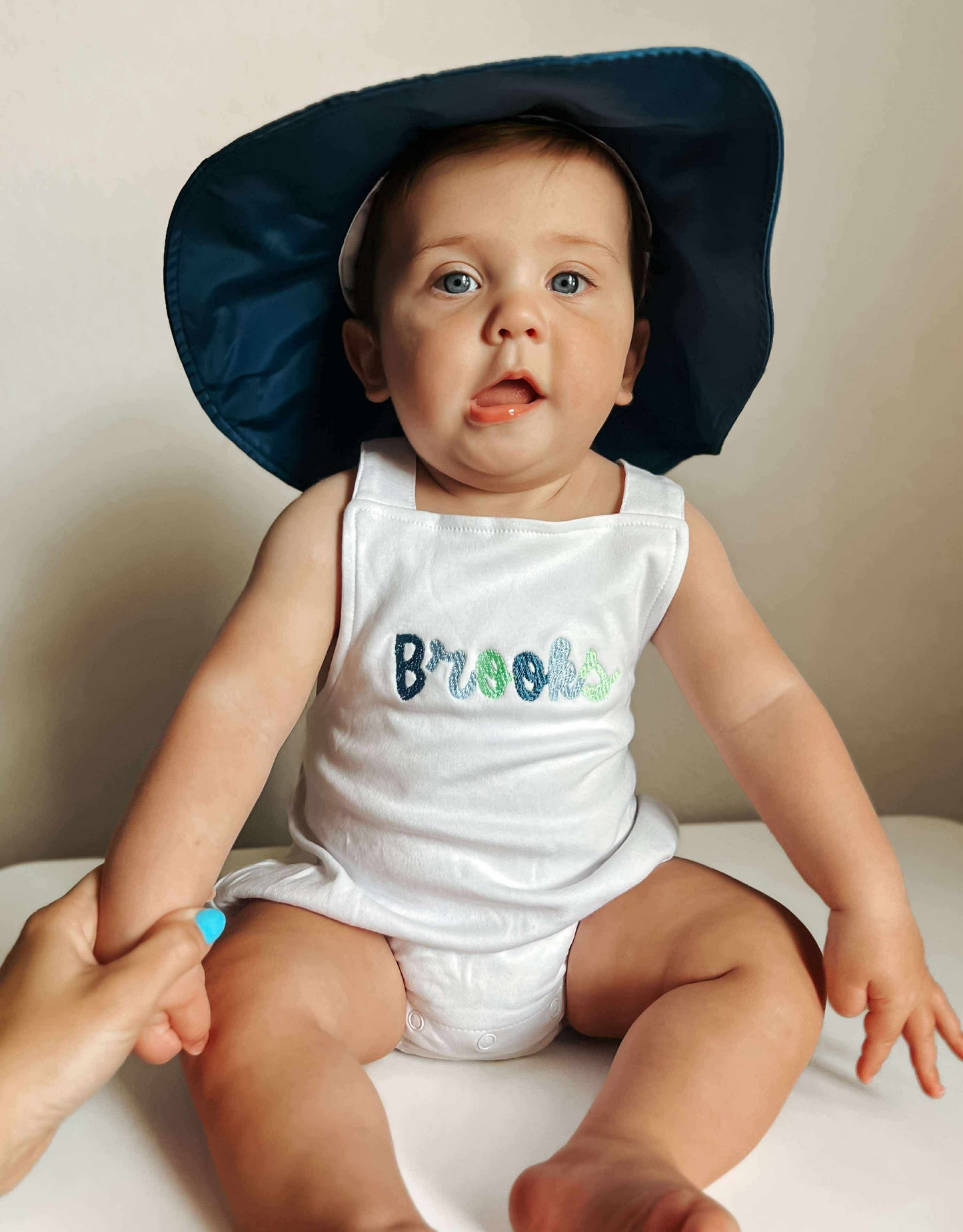 Custom Embroidered Overall Bubble Romper - more colors