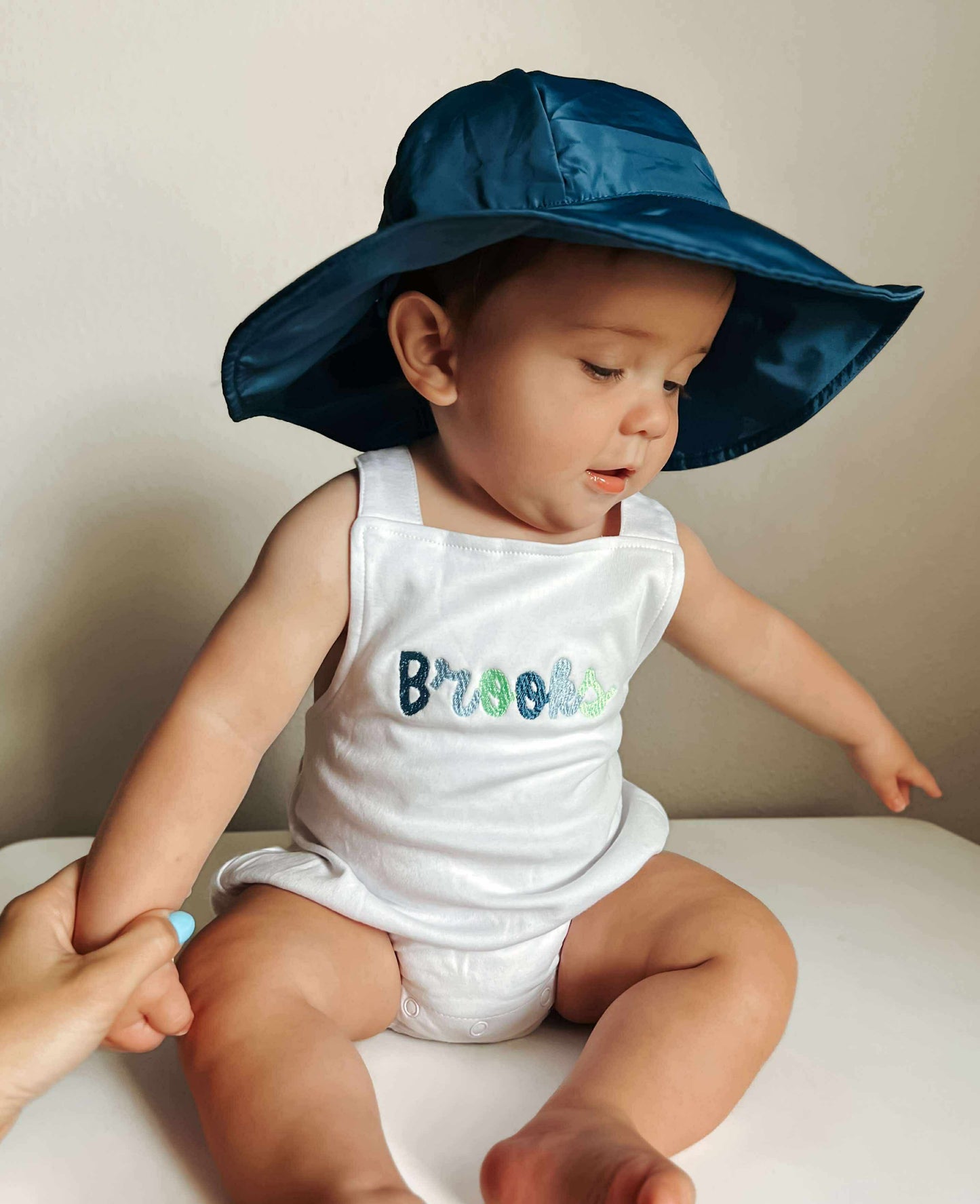 Custom Embroidered Overall Bubble Romper - more colors
