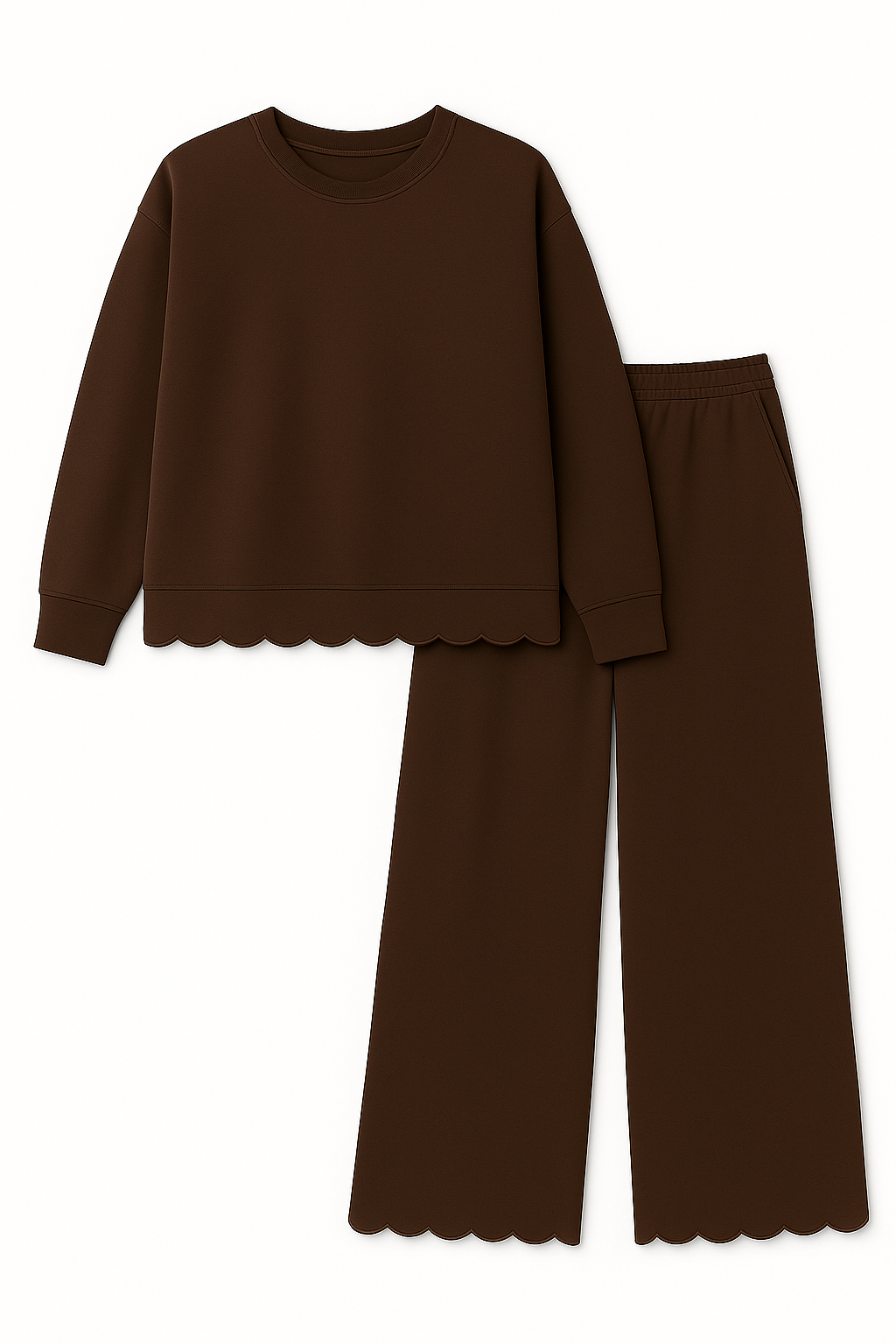 PREORDER Blank Adult Scalloped Set - Green or Brown