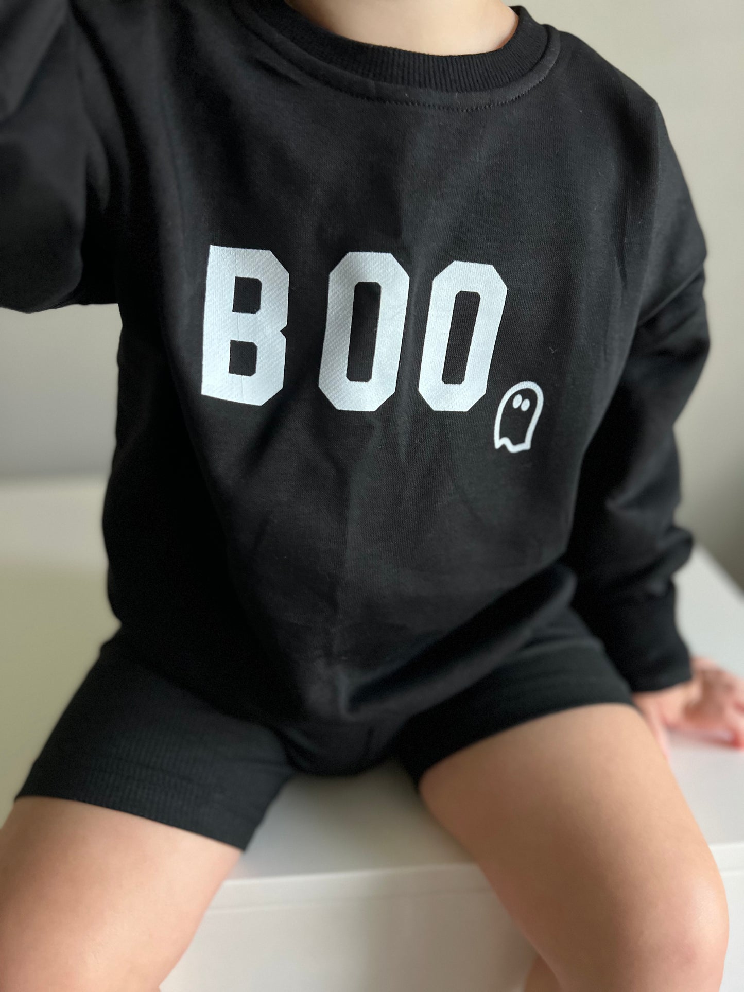 BOO Sweatshirt mit Rundhalsausschnitt