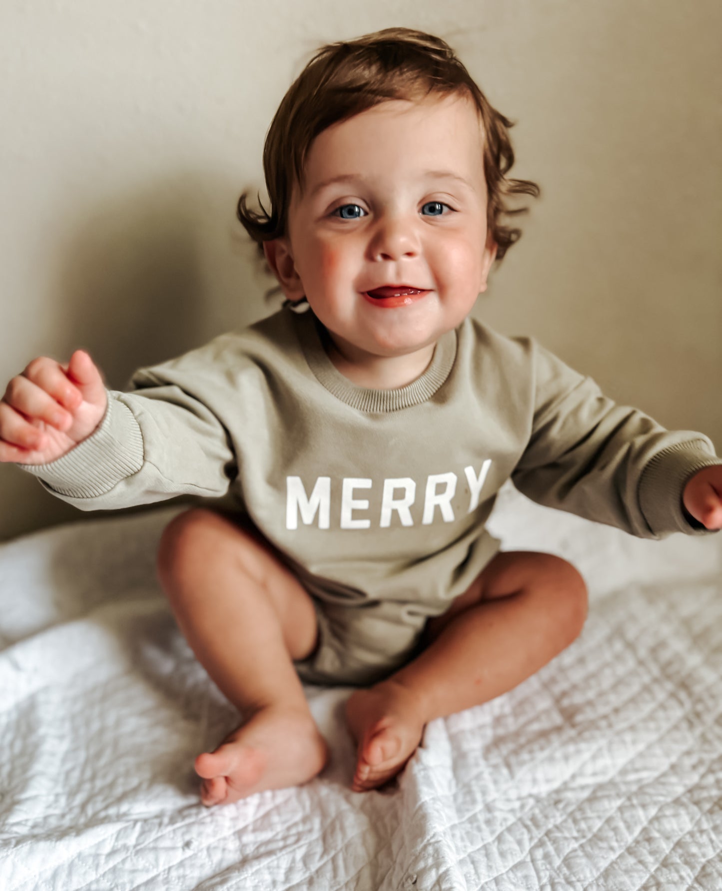 Merry – Sweatshirt-Strampler aus Bio-Baumwolle