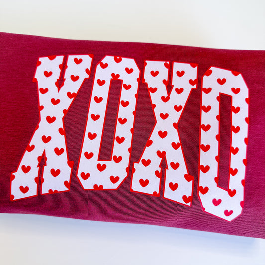 XOXO Hearts Crewneck Sweatshirt or Sweatshirt Romper