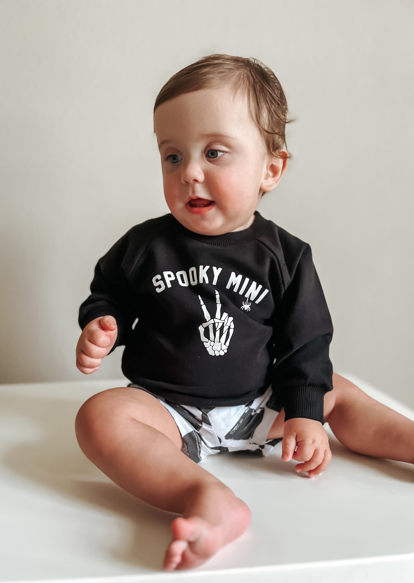Spooky Mini Organic Cotton Crewneck Sweatshirt