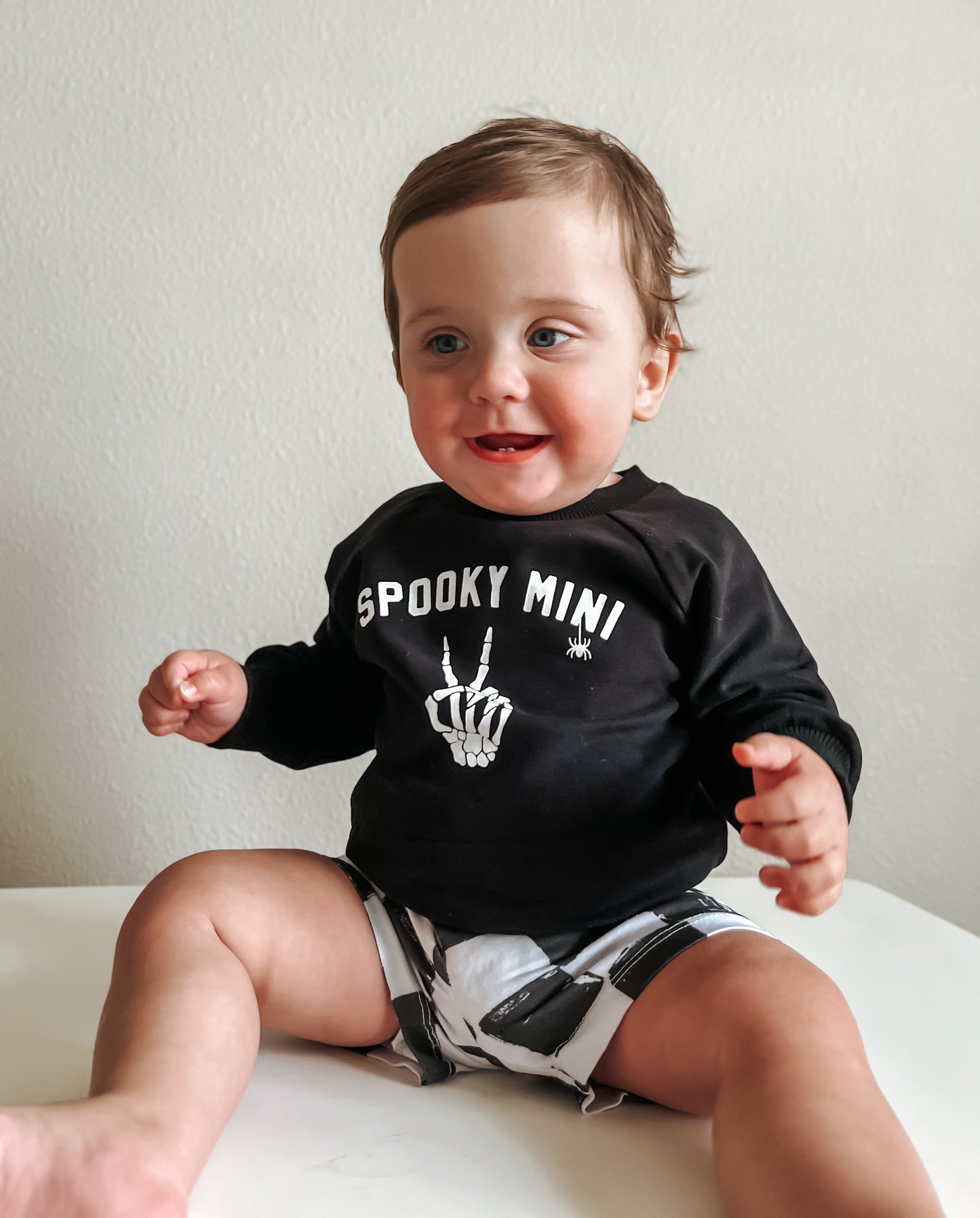 Spooky Mini Organic Cotton Crewneck Sweatshirt