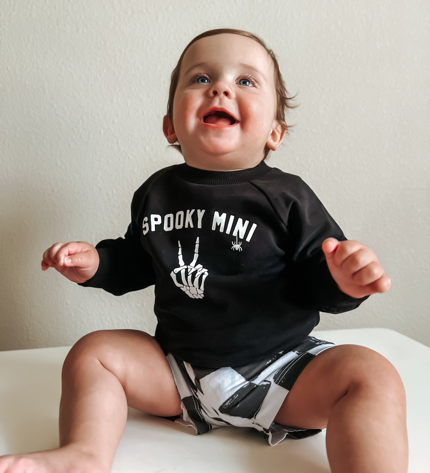 Spooky Mini Organic Cotton Crewneck Sweatshirt