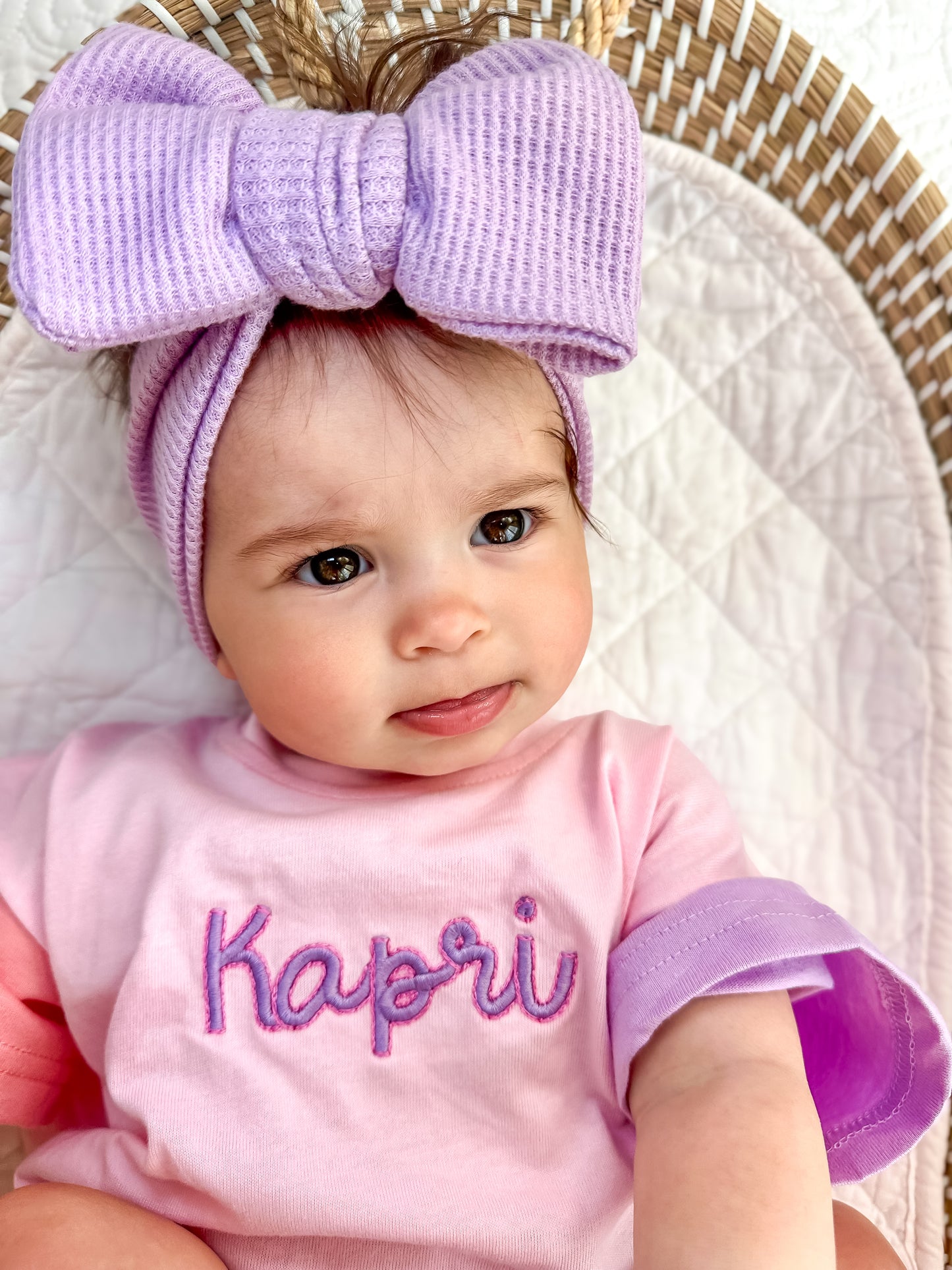 Custom Embroidered Colorblock T-Shirt Romper