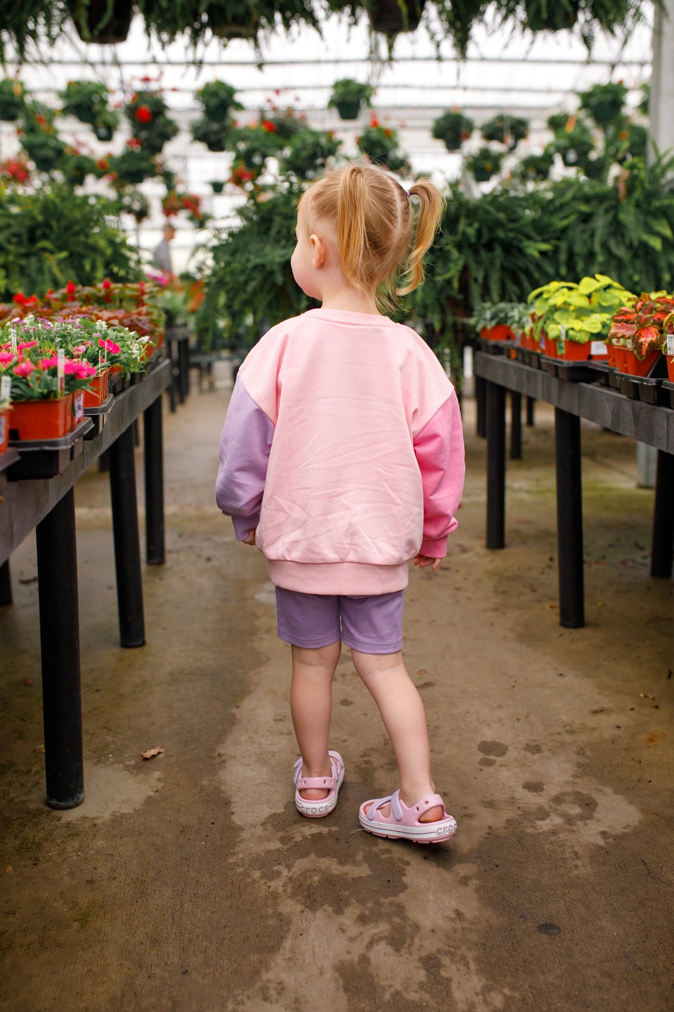 Custom Embroidered Colorblock Crewneck Sweatshirt or Sweatshirt Romper