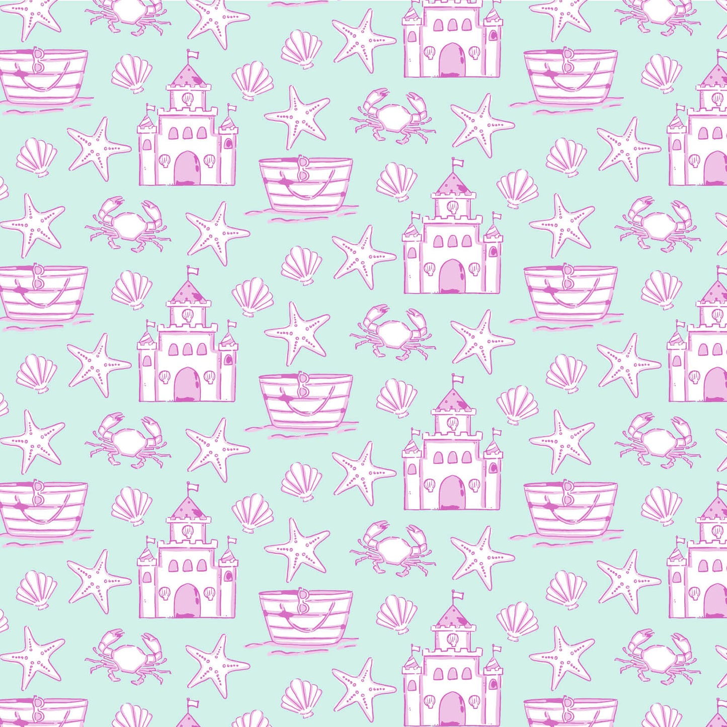 Camden Girls' Dress - Sandcastles Pink