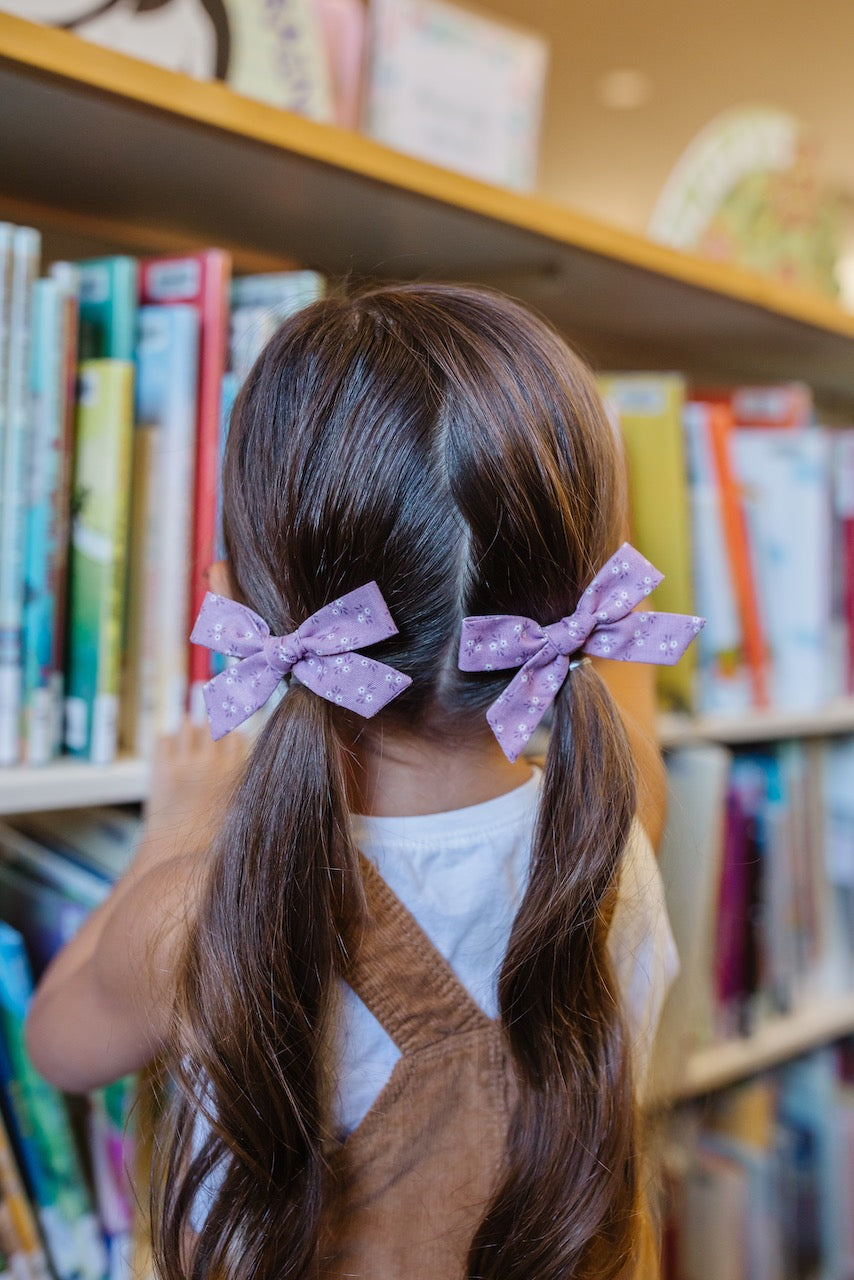 Violet | Pigtail Set - Hand-tied Bow
