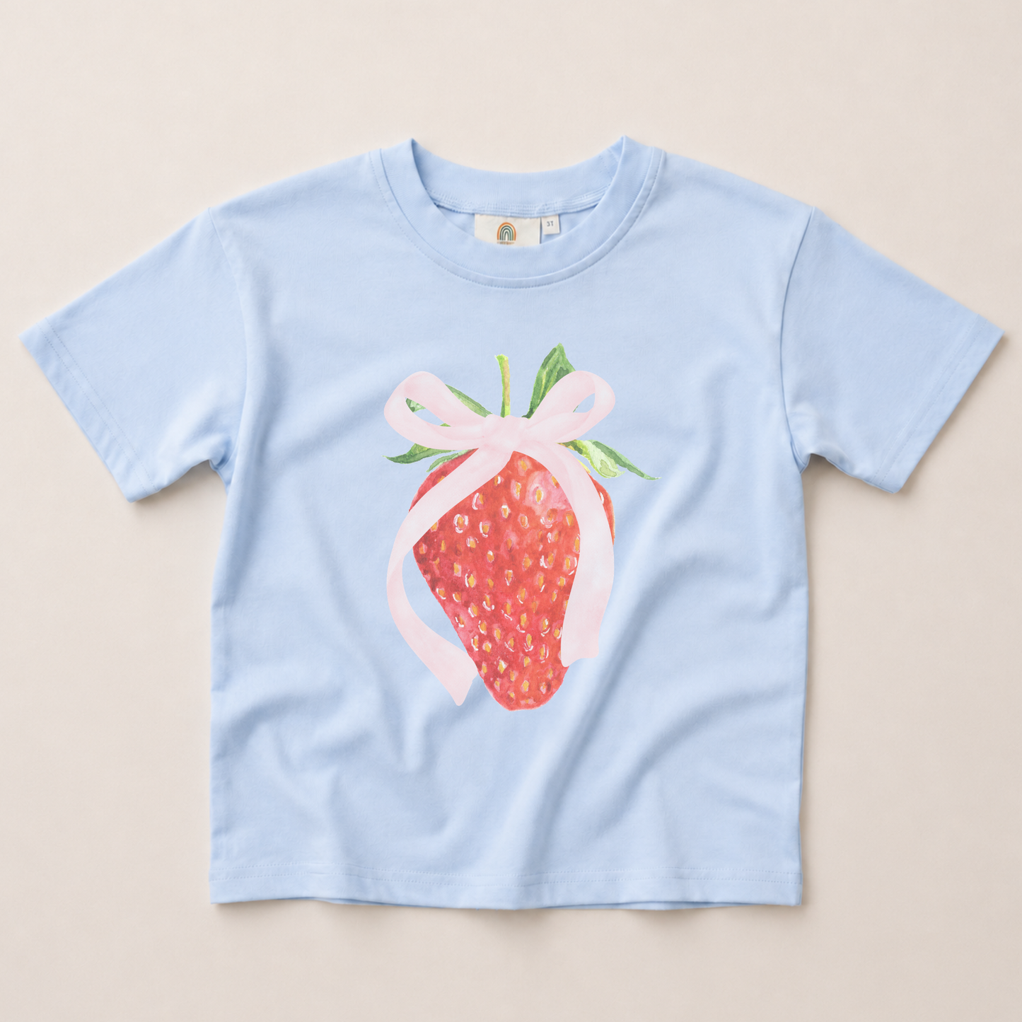 Coquette Strawberry Graphic Tee or Bubble Romper