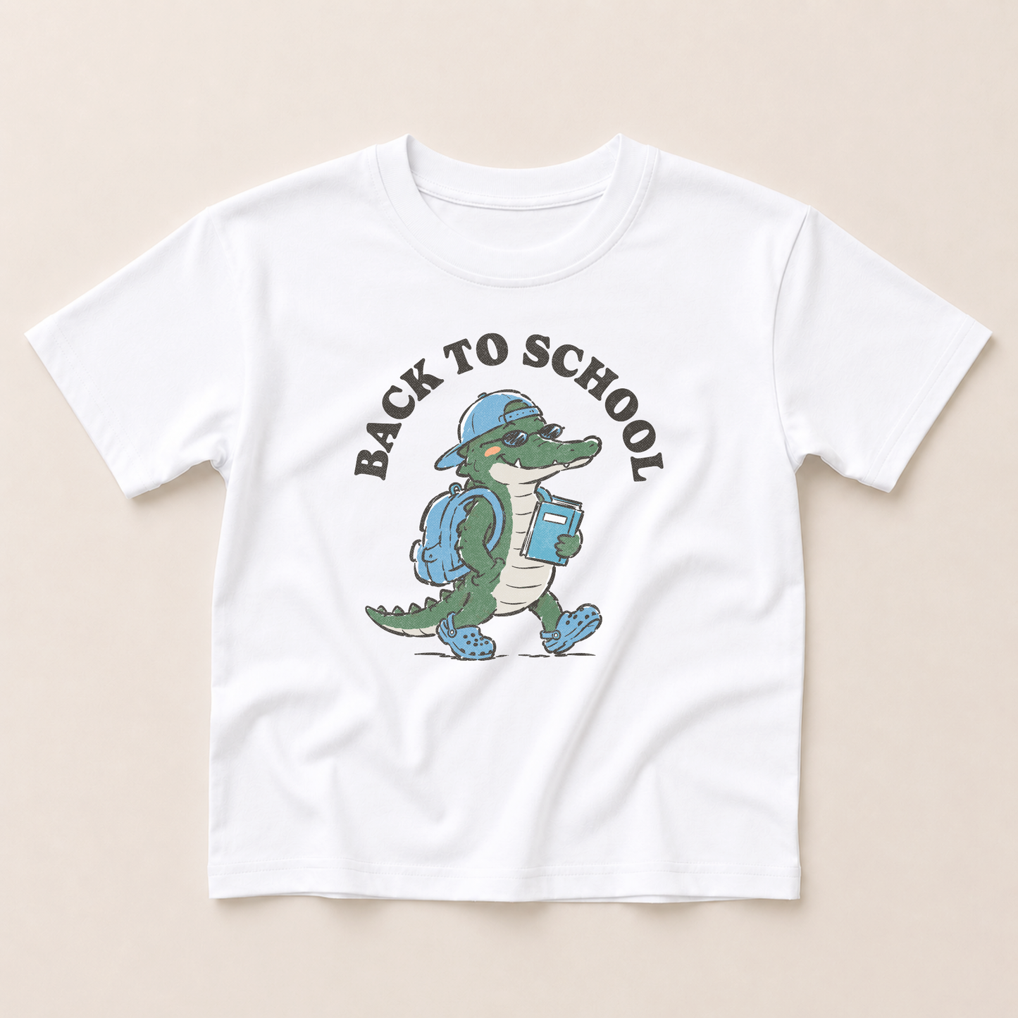 Back to School Alligator Organic Cotton Tee