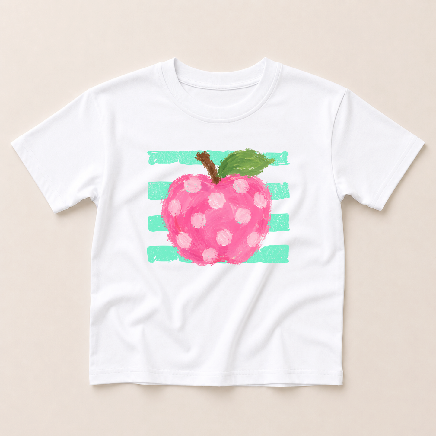 Apple Stripes Oversized Tee or T-Shirt Romper - more colors