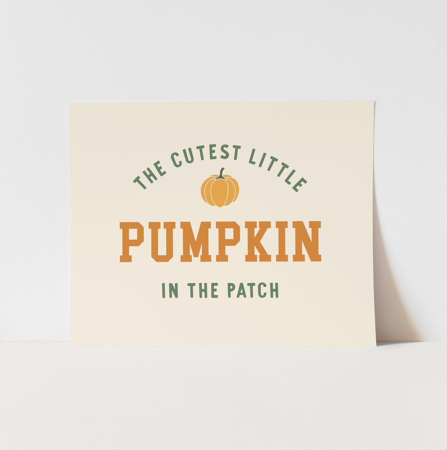 {Neutral} Cutest Little Pumpkin Art Print