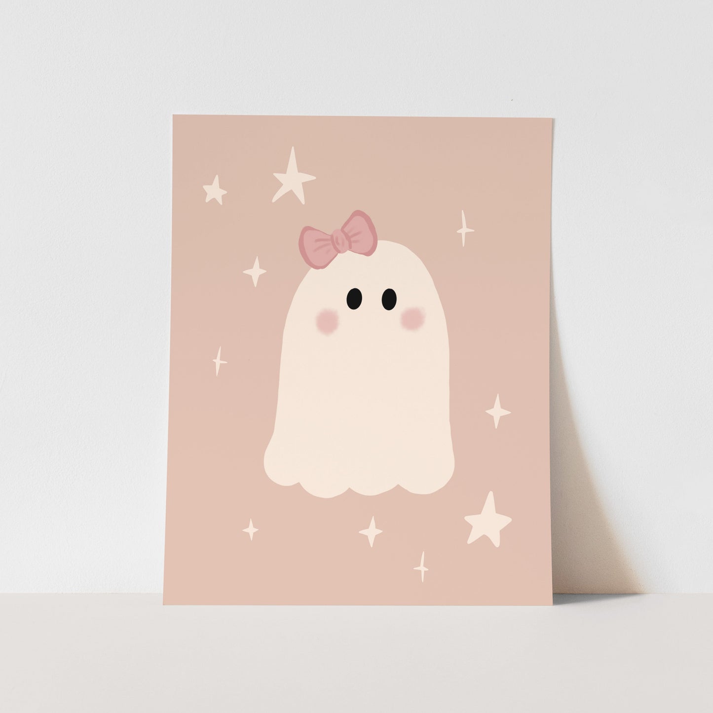 {Pink} Ghost Art Print