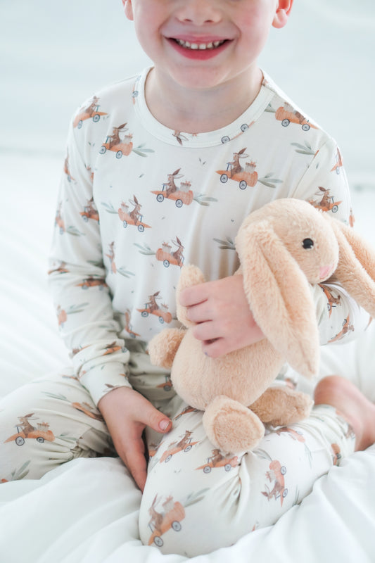 NEU: Carrot Bunny 2-teiliges Bambus-Pyjama-Set