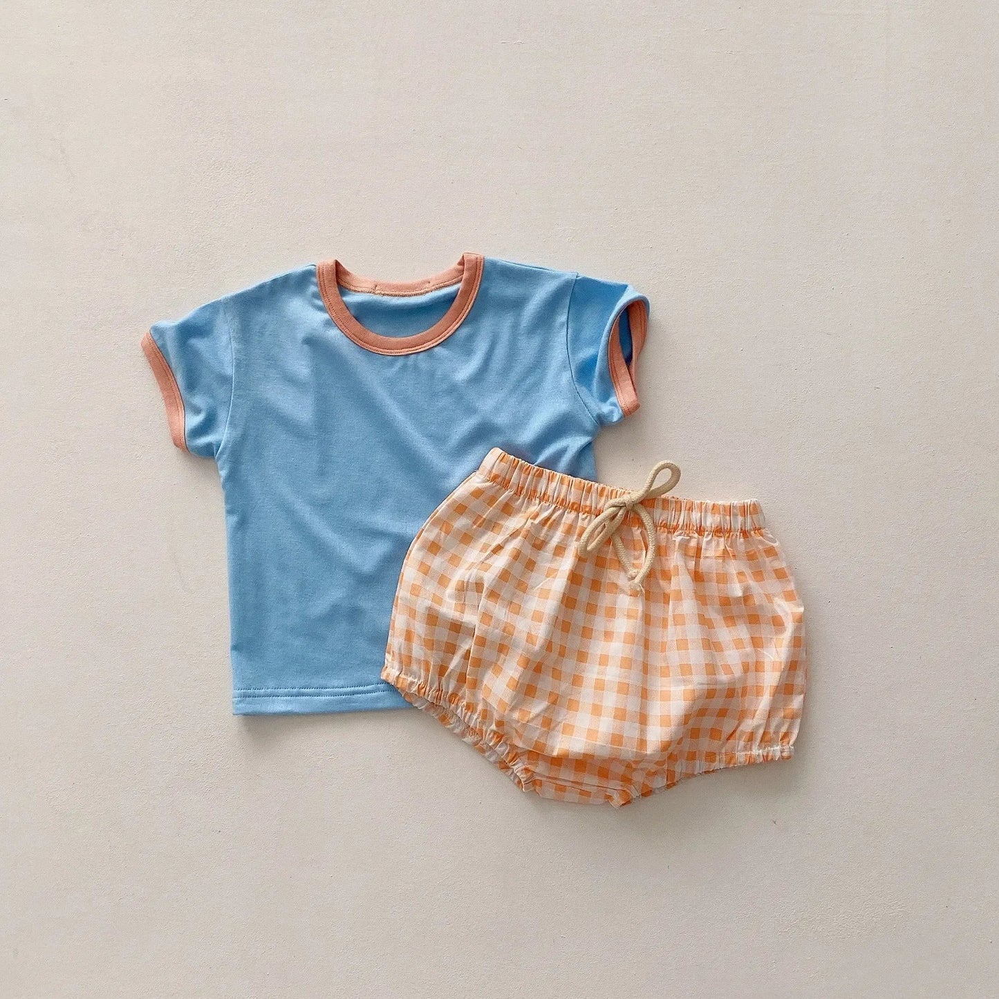 Checkered Playtime Shorts Set