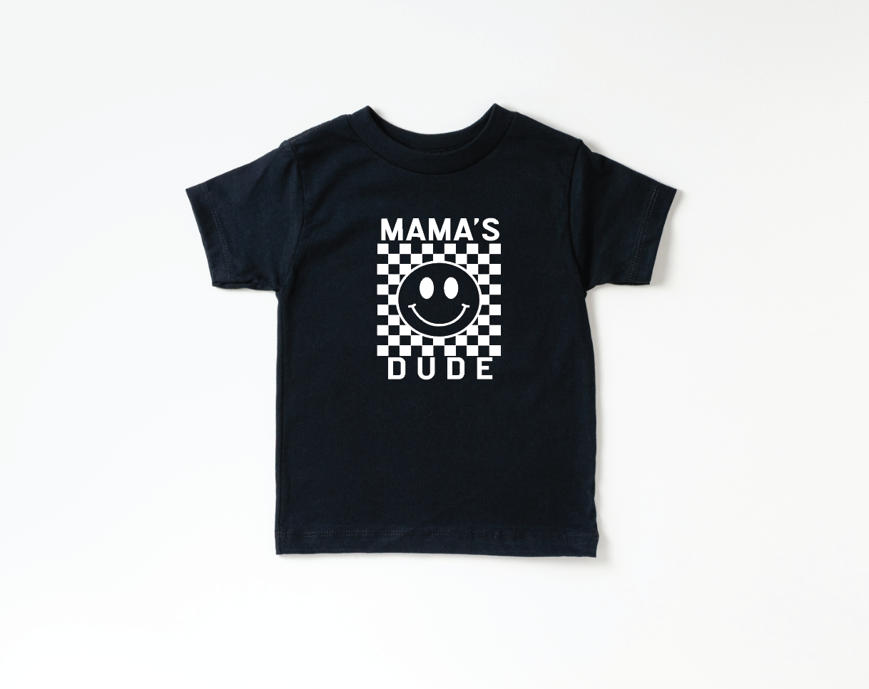 Mama's Dude Checkered Tee