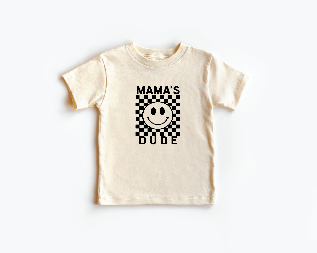 Mama's Dude Checkered Tee
