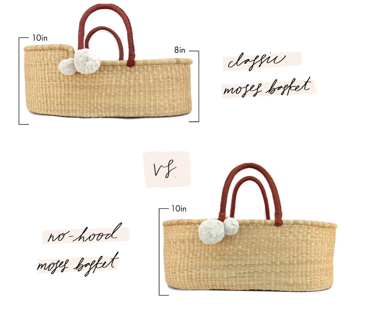 African Moses Basket<br>Vegan Handle