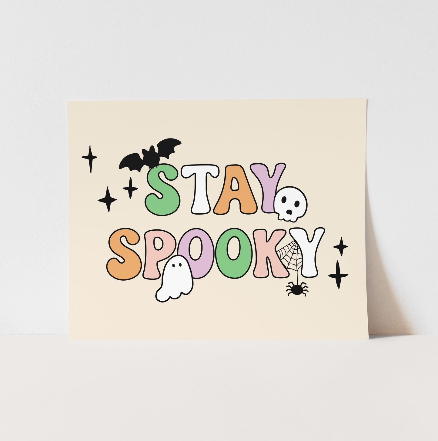 {Traditional} Stay Spooky Art Print