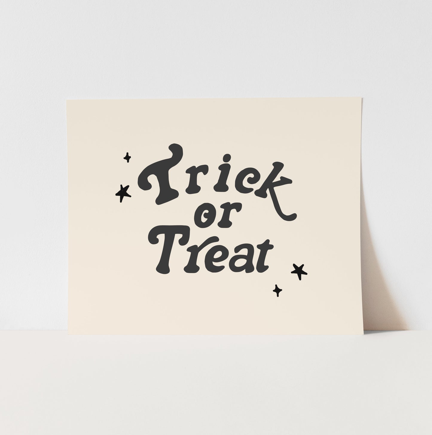 {Neutral} Trick or Treat Art Print