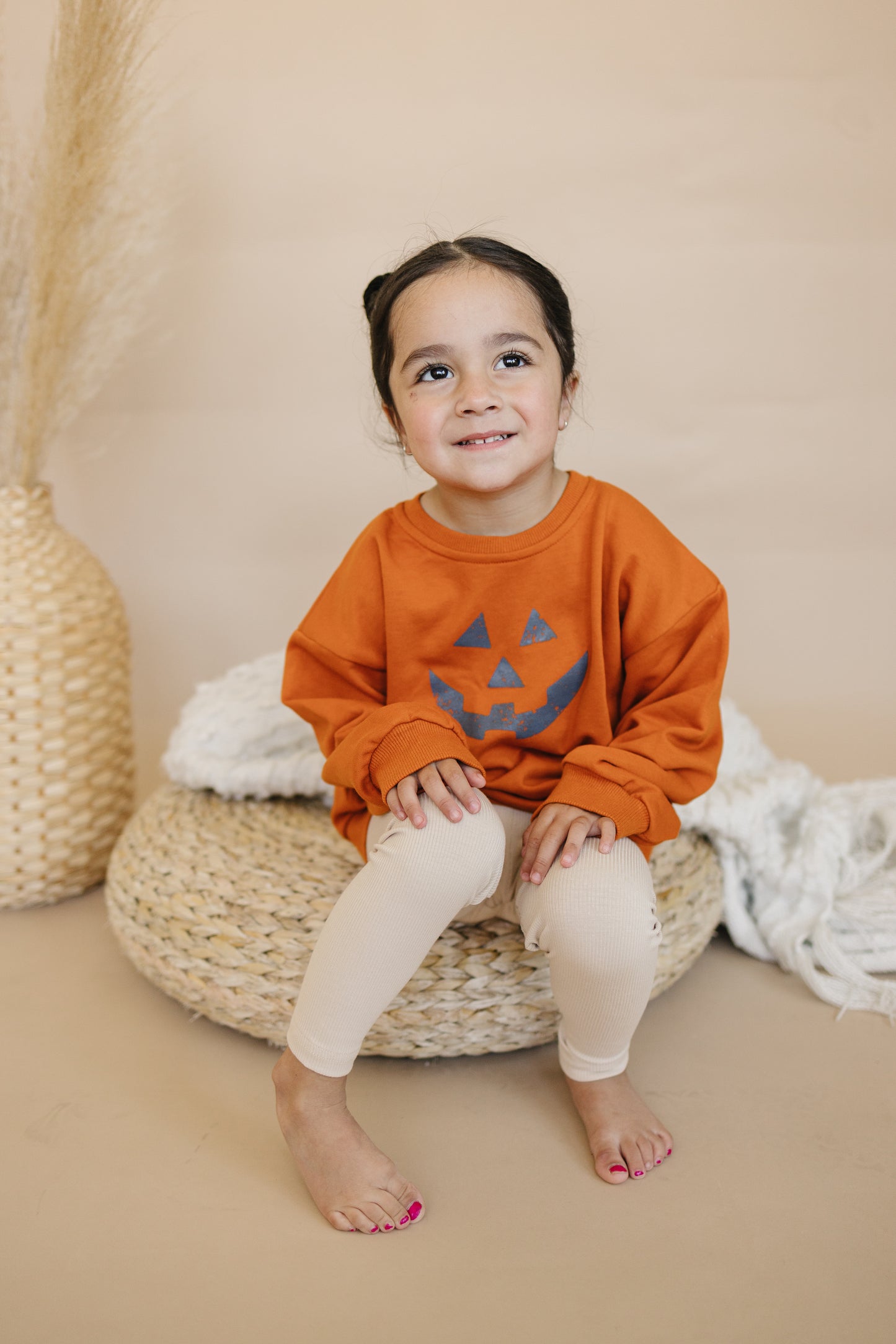 Sweatshirt mit Rundhalsausschnitt und Jack O'Lantern