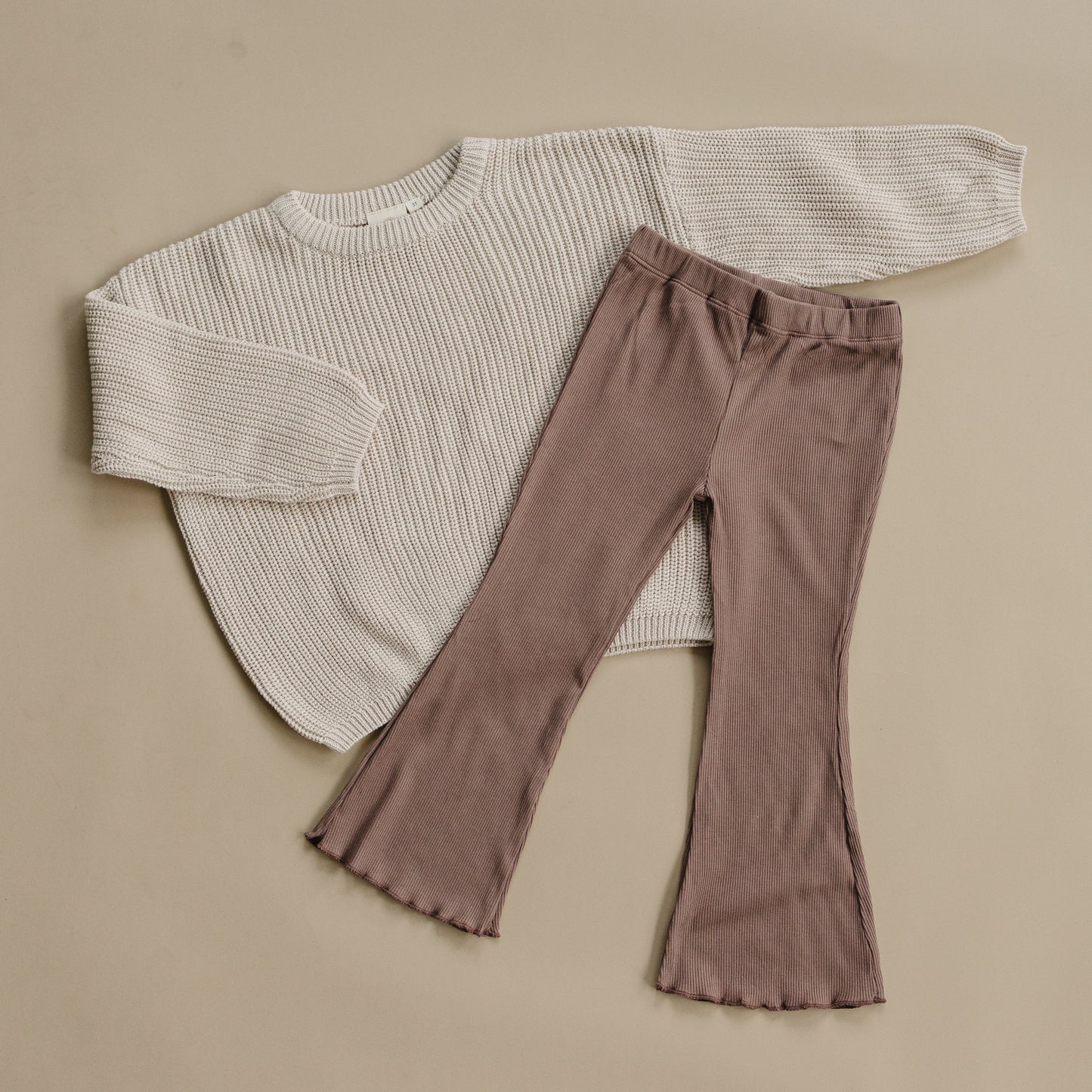 Gerippte ausgestellte Leggings aus Bambus - weitere Farben