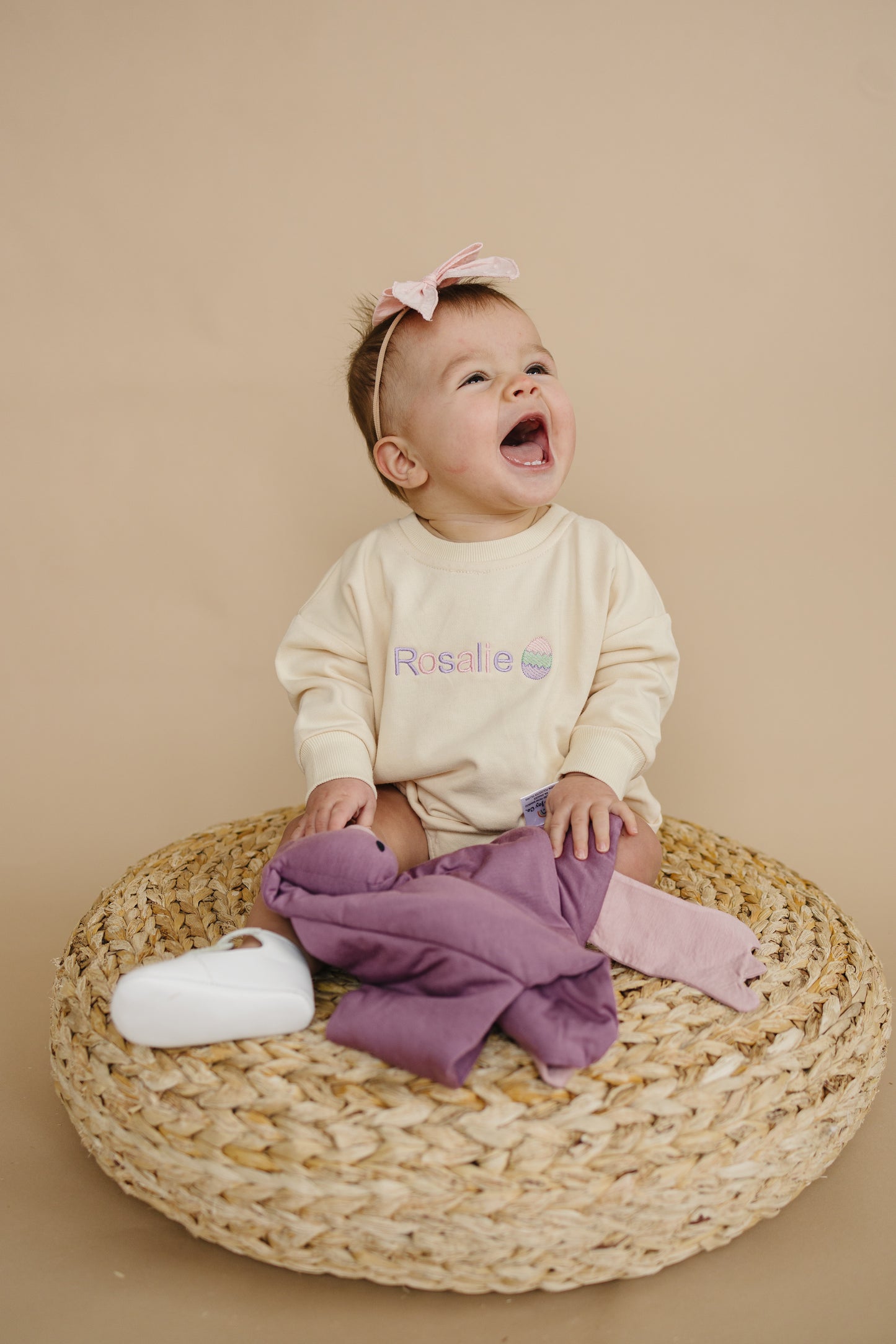 Custom Embroidered Bamboo Duck Lovey - XL Plush