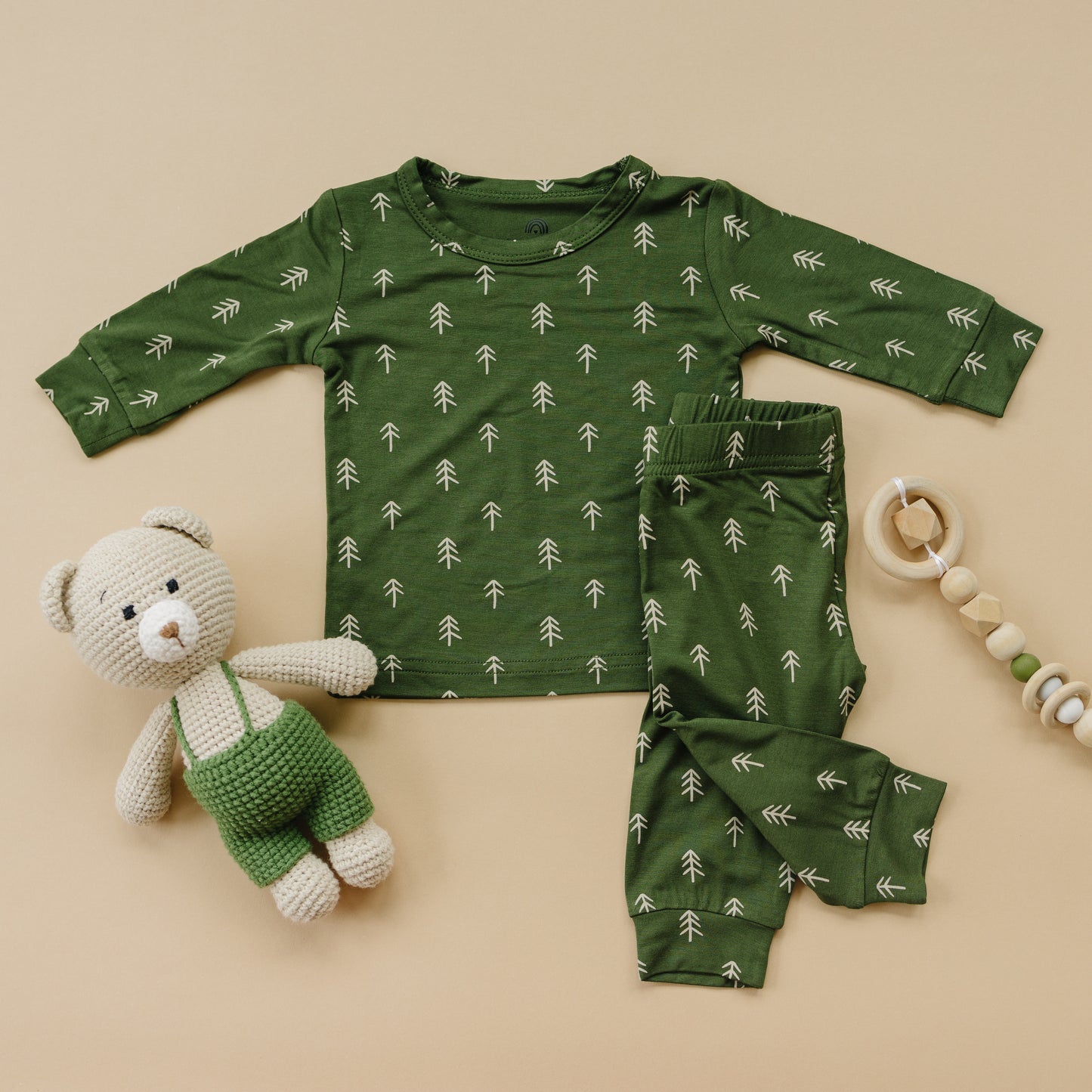 Evergreen Dreams Bamboo Christmas Pajamas - 2pc Set