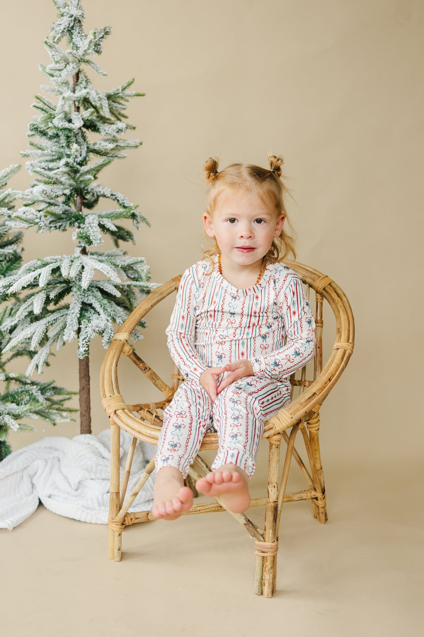 Candy Cane Lane – 2-teiliger Bambus-Pyjama
