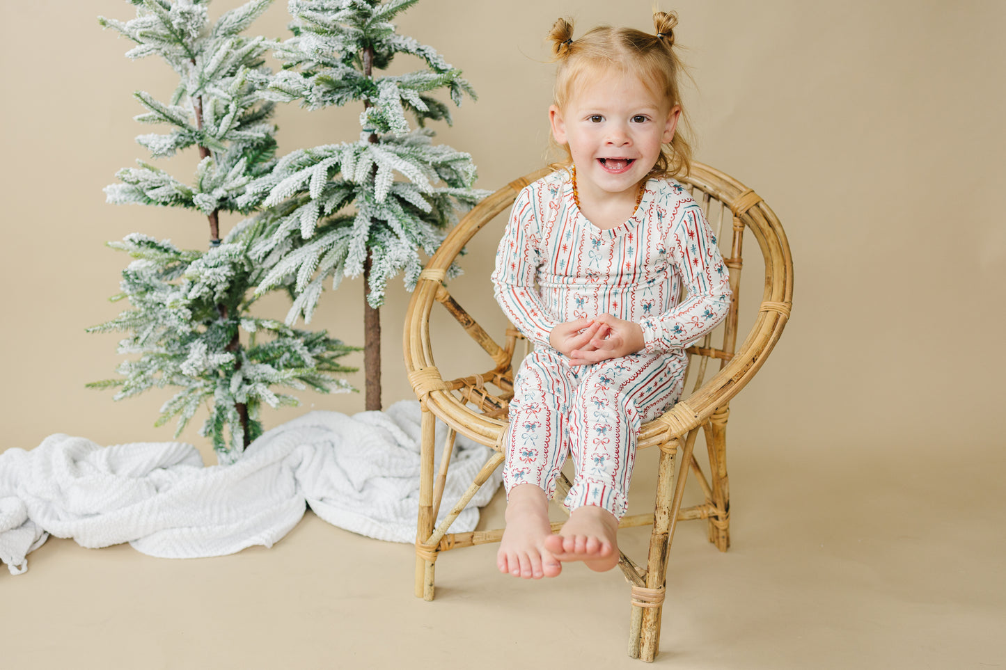 Candy Cane Lane – 2-teiliger Bambus-Pyjama